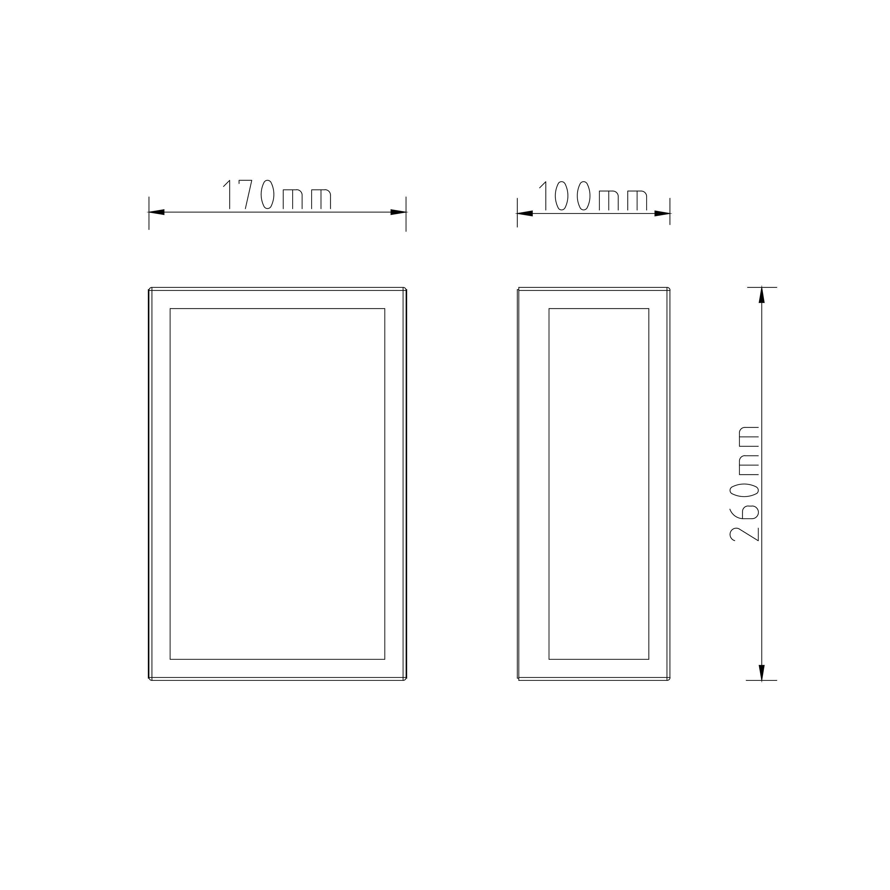 Candeeiro de parede Ikaros E27 IP54 preto Inspire - 4