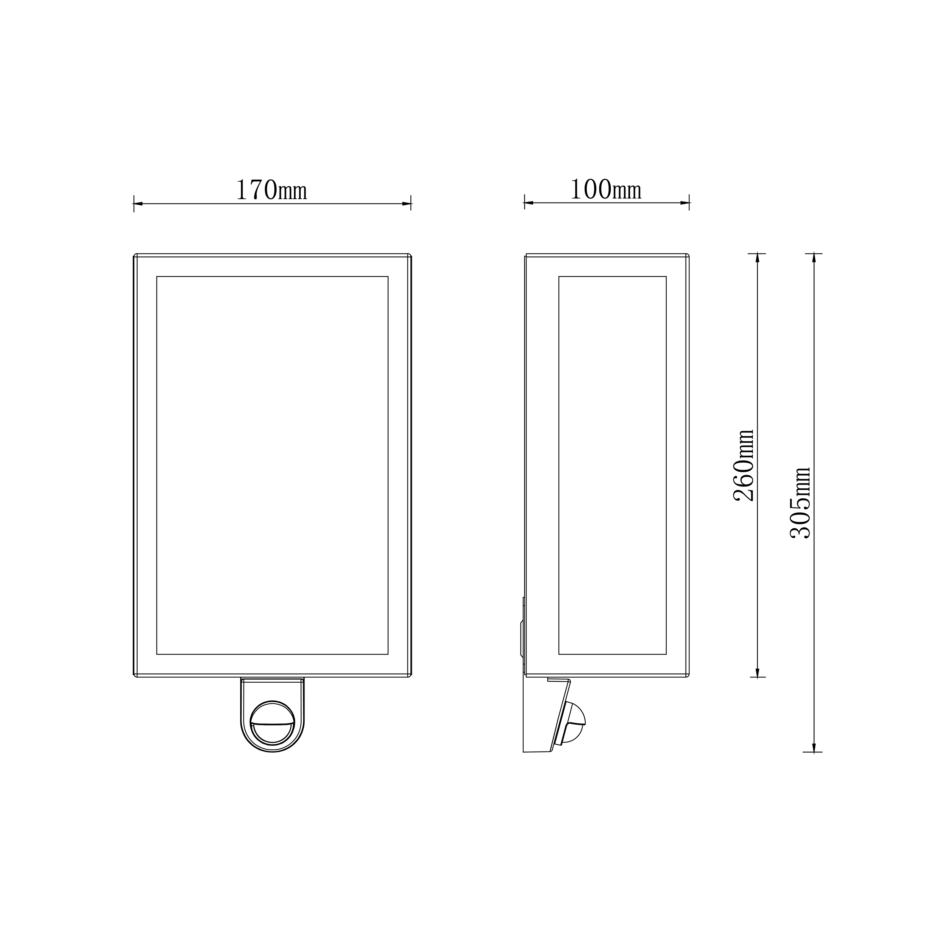 Applique extérieure LED à détection, E27, Ikaros noir INSPIRE - 5