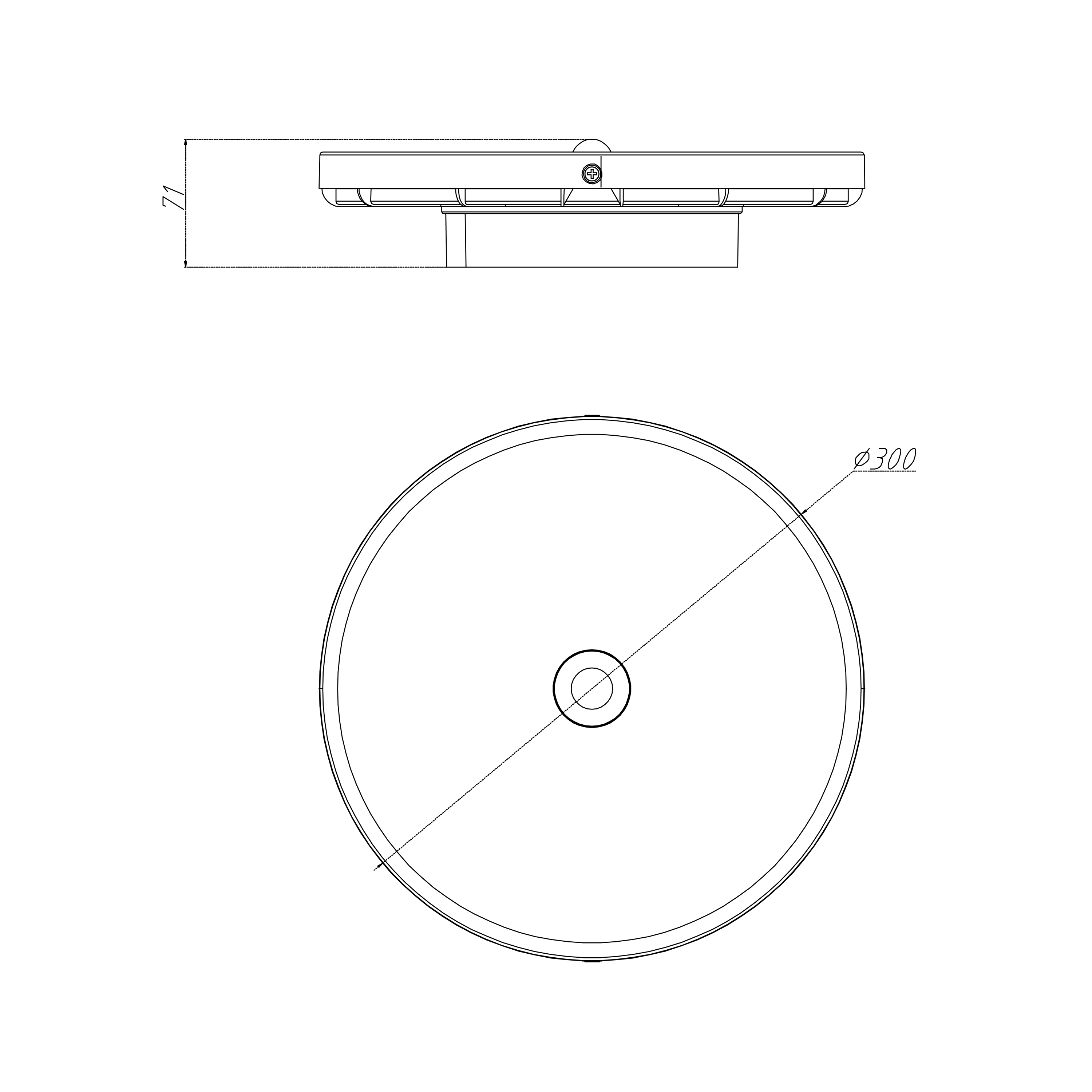 Plafon Pono czarny z czujnikiem IP54 LED Inspire - 6