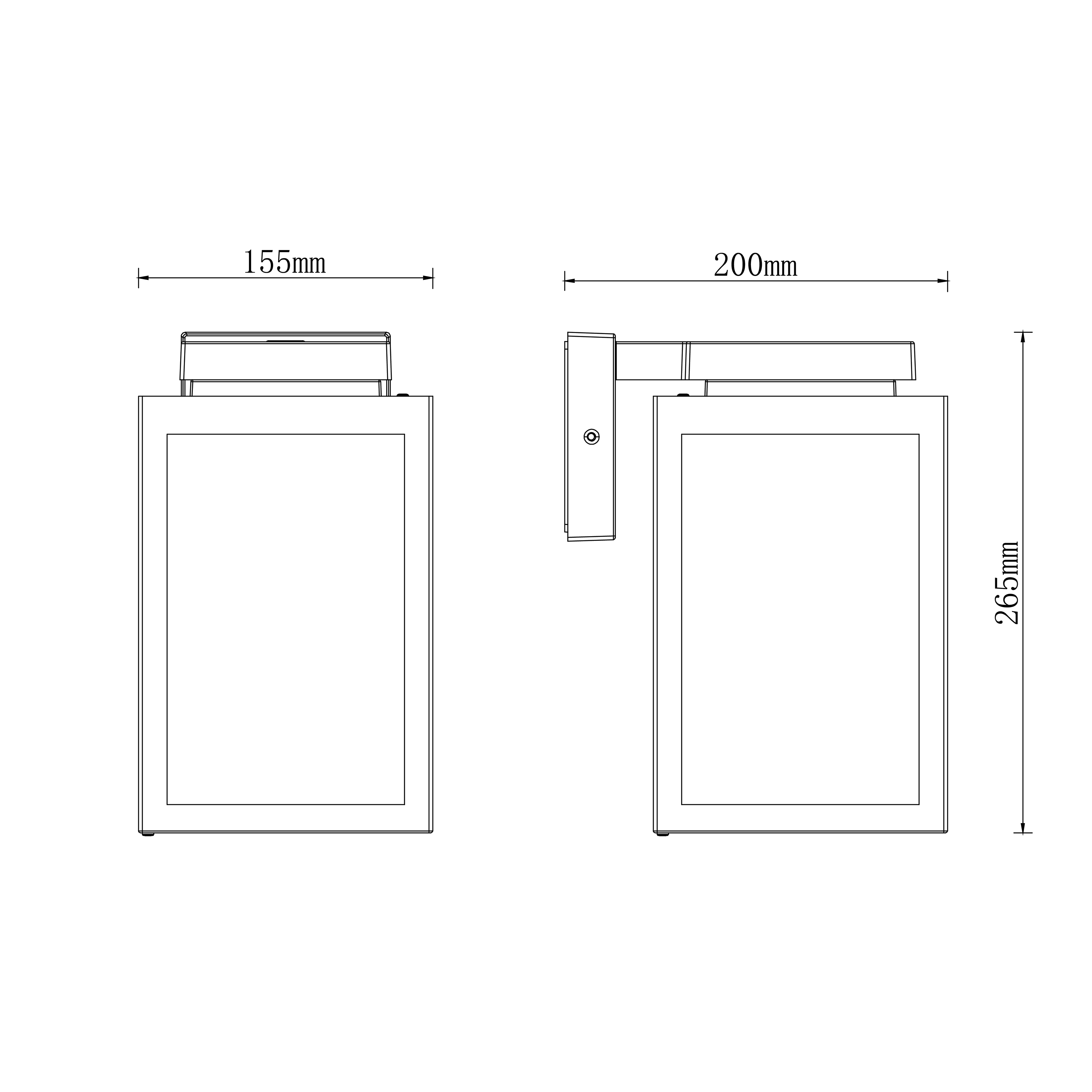 Kinkiet zewnętrzny Ikaros góra czarny E27 IP54 Inspire - 4