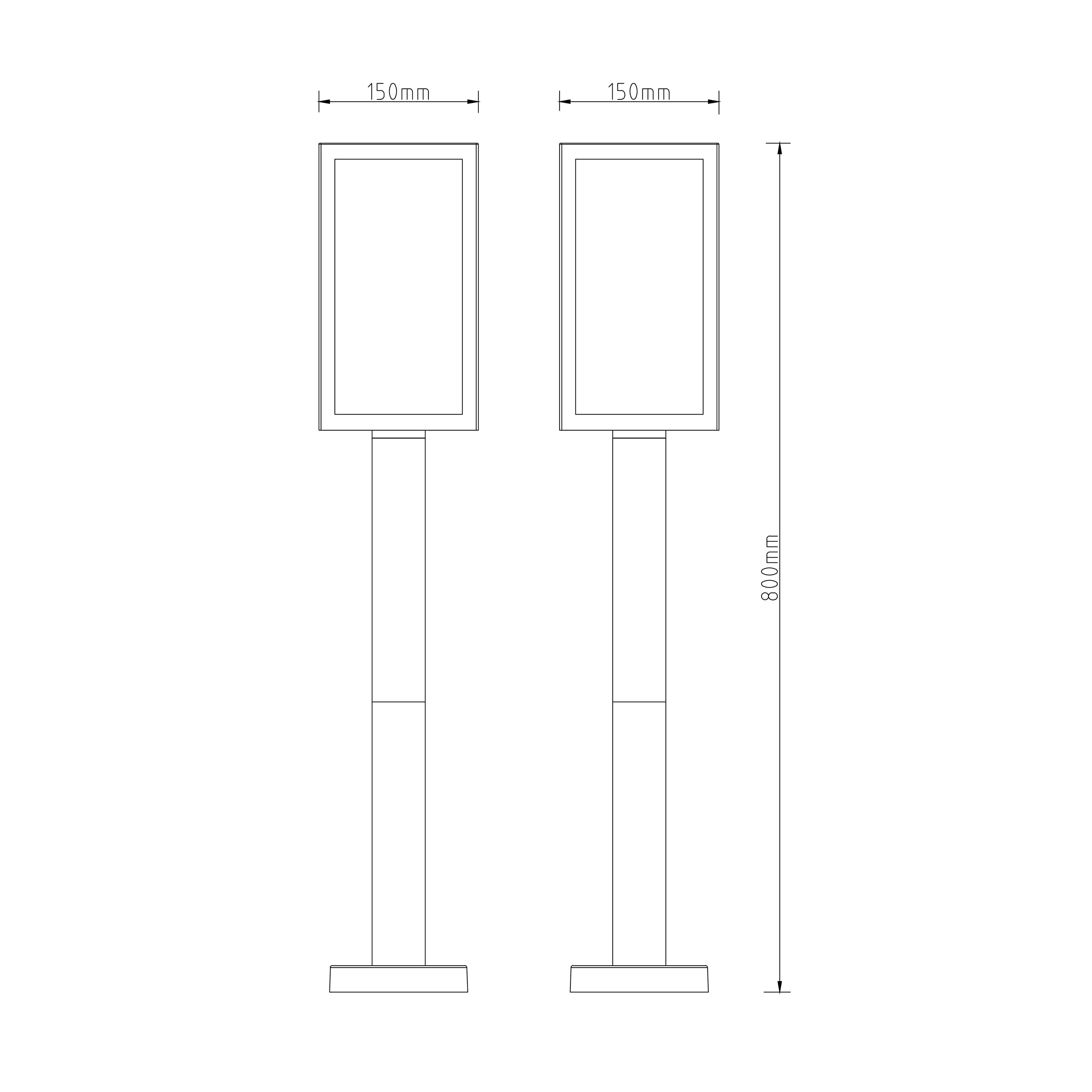 Potelet extérieur E27 noir Ikaros INSPIRE - 4