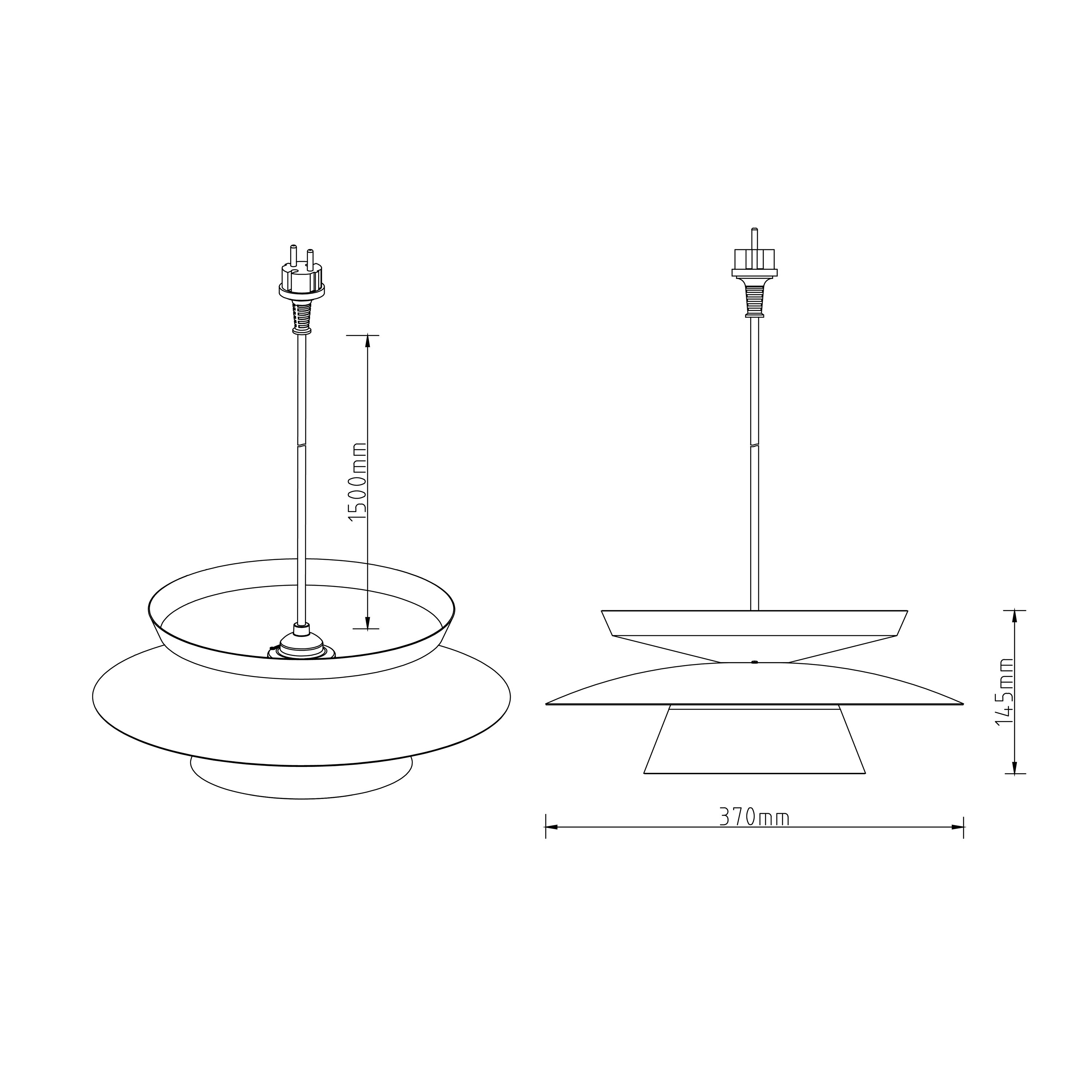 Lampa wisząca zewnętrzna Palmar IP54 3 x klosz Inspire - 10