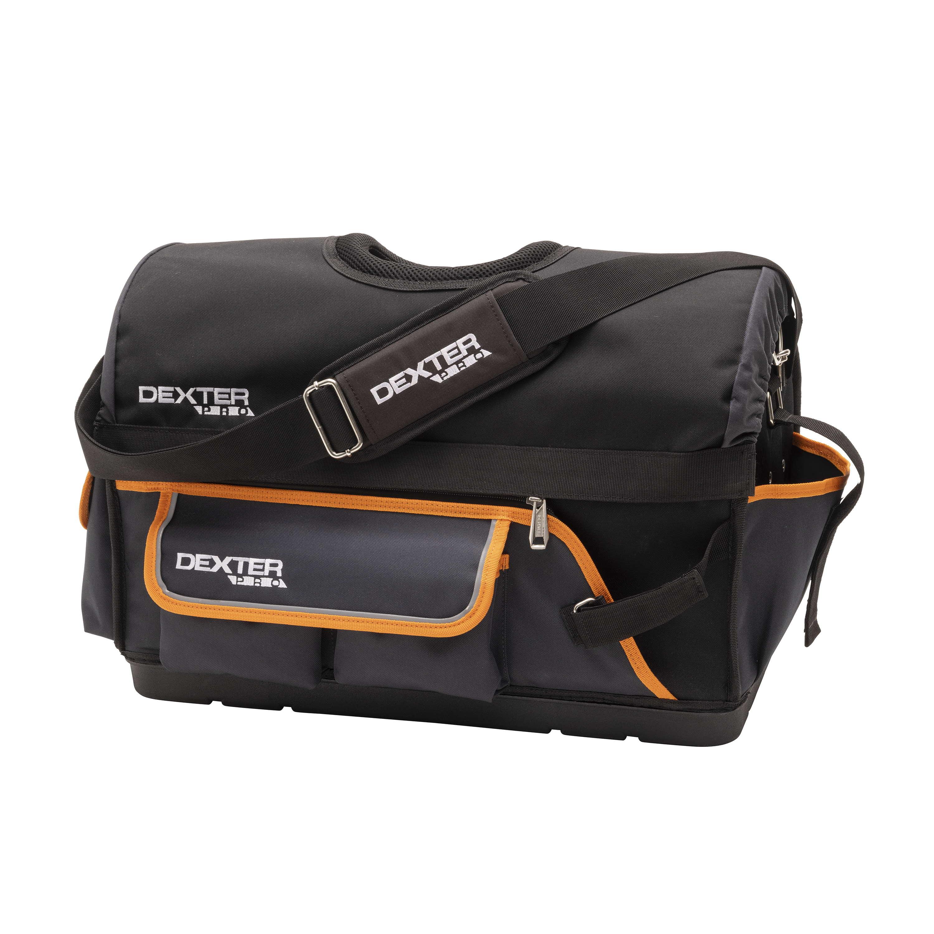 Geanta unelte cu clapa Dexter, cu organizator, textil, 48 L,52 x