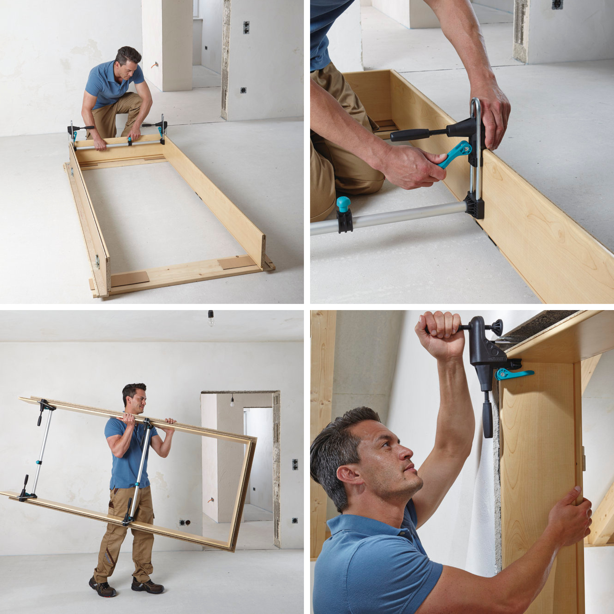 Kit de pose de châssis de porte WOLFCRAFT 3676000 PRO - 3