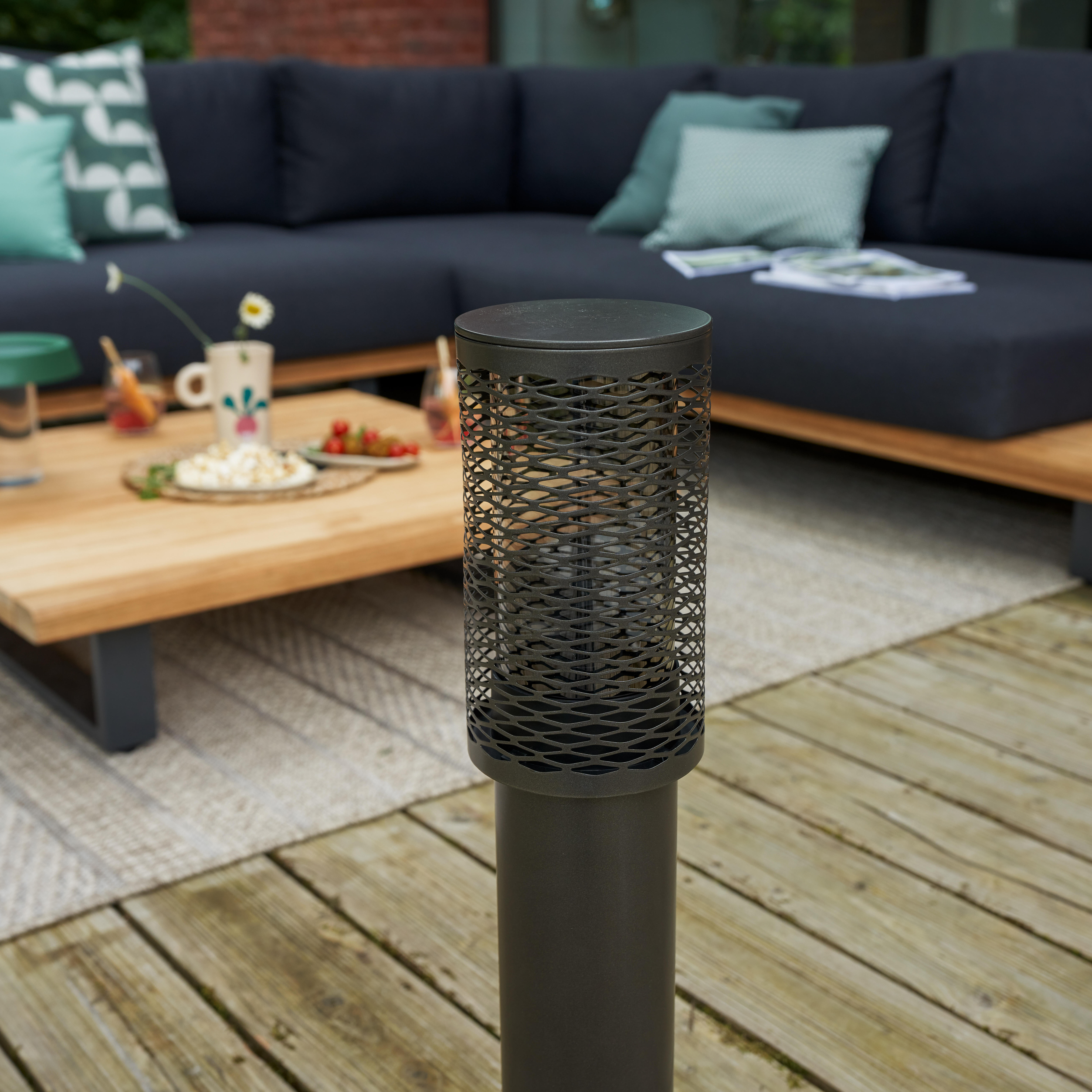 Baliza de jardín LED exterior Tama INSPIRE 65 cm marrón resistencia IP65 - 15