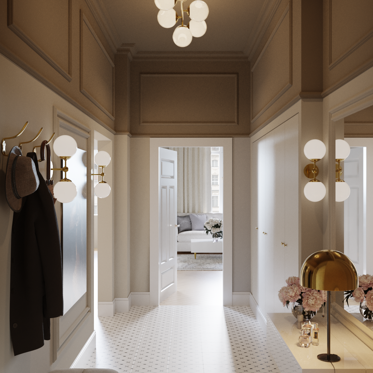 Lampa wisząca Dorado złota 8 x E14 Light Prestige - 3