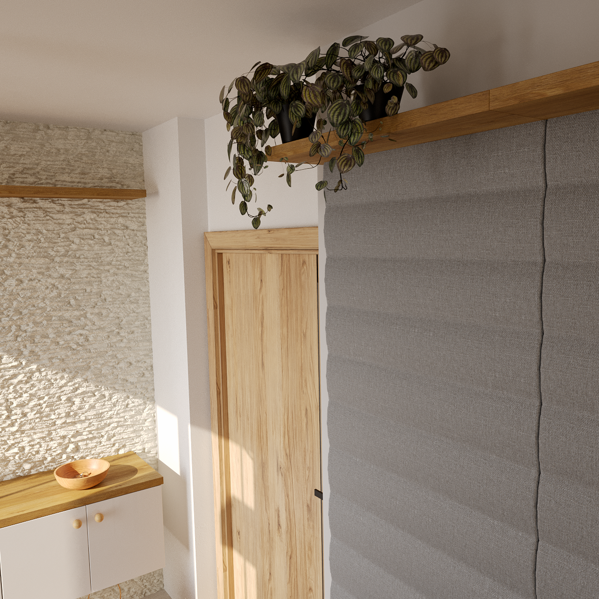 Drzwi wejściowe otwierane do wewnątrz Hermes Dąb Catania 80 Lewe Nawadoor - 2