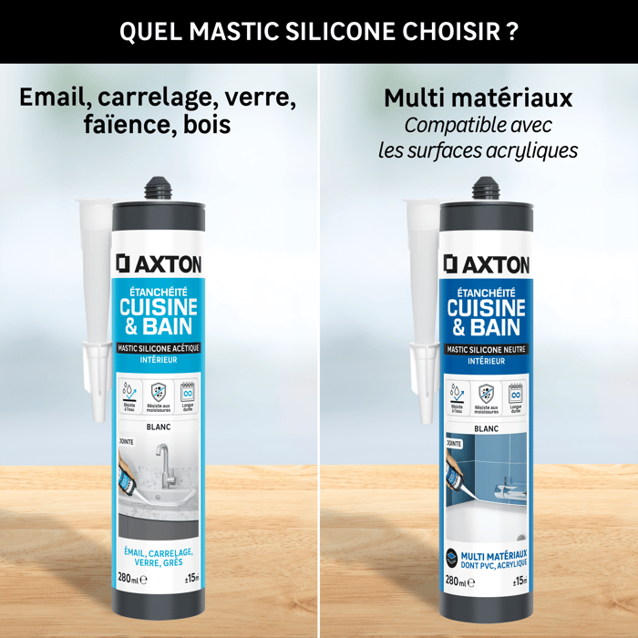 difference silicone acétique et silicone neutre