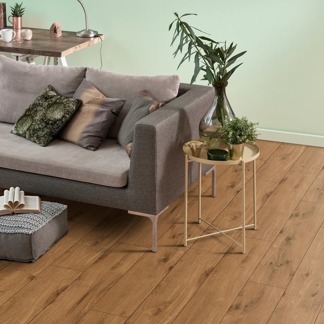 Pavimento vinílico SPC click flutuante Homestyle carvalho natural superior 5,5 mm com base