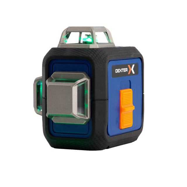 Niveau laser 3D 360° vert DEXTER + batterie + support + mallette + cible