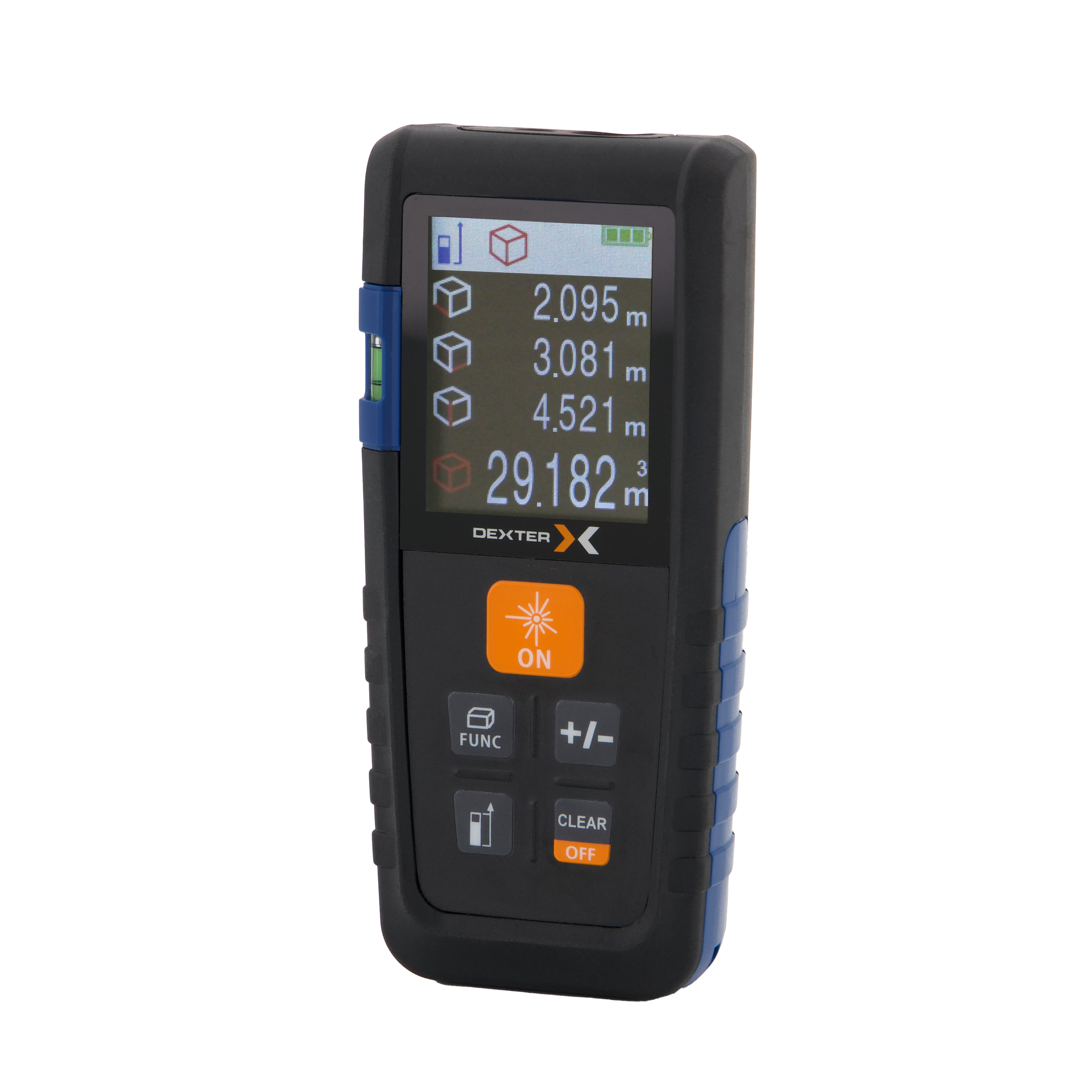 Laserliner DistanceMaster Plus 80 – Laser Entfernungsmesser Bis 80m, Misst Länge, Fläche, Volumen