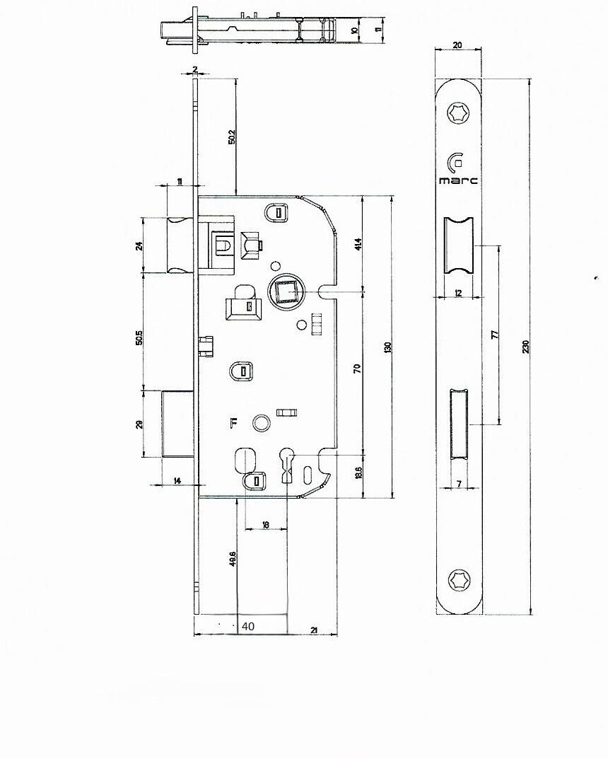 Bloc-porte vitré bois Noé H.204 x l.83 poussant droit - 7