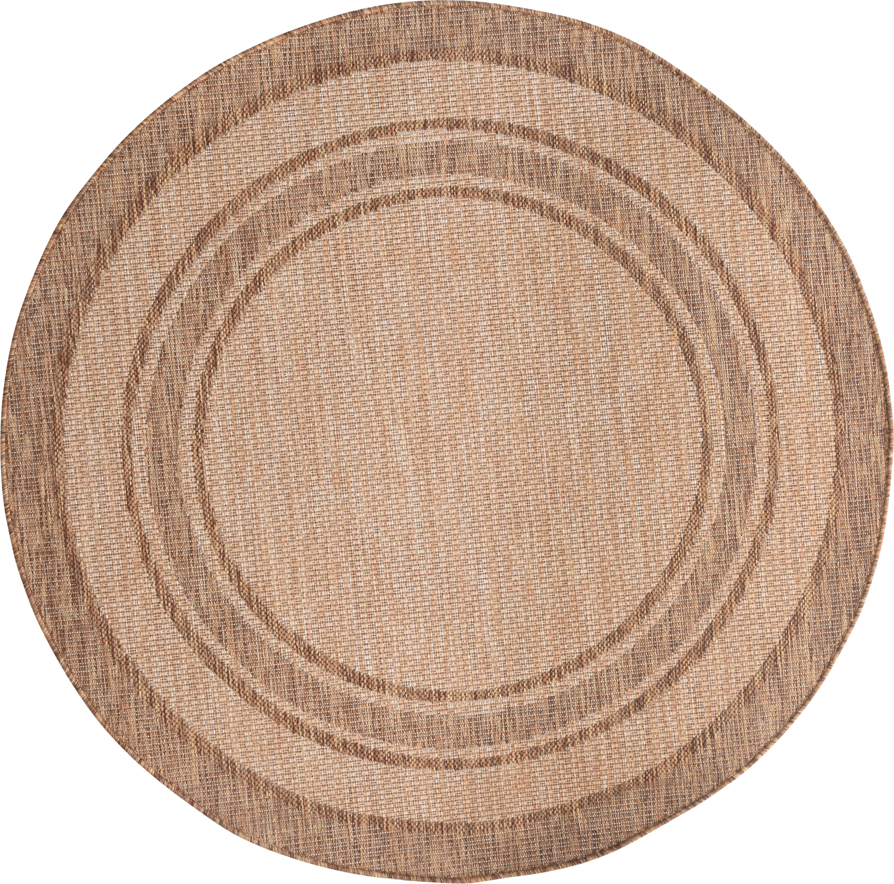 Dywan zewnętrzny Panama 1 Natural okrągły beżowy śr.120 cm