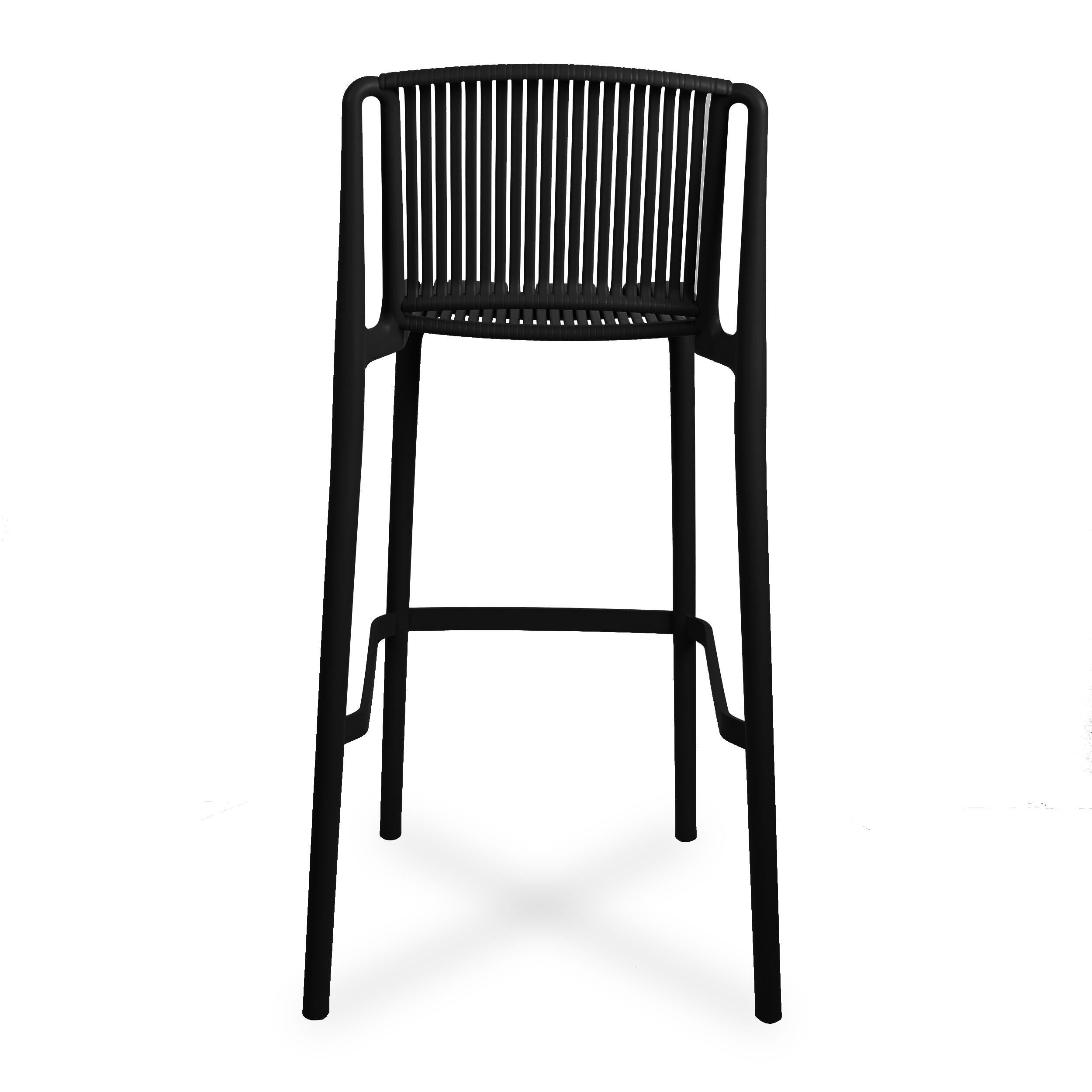 Lot de 2 tabourets de bar Morgan noir - 6