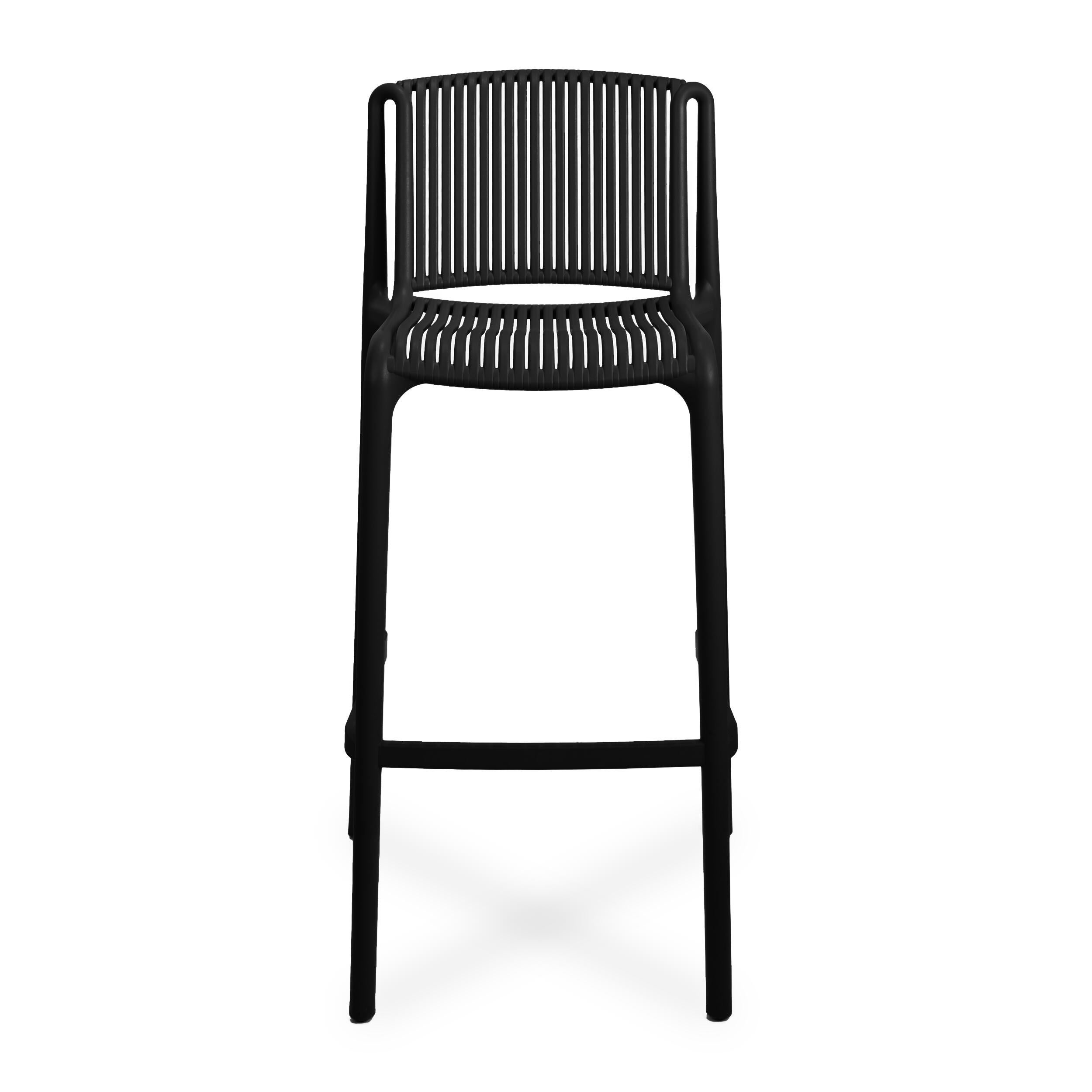 Lot de 2 tabourets de bar Morgan noir - 7