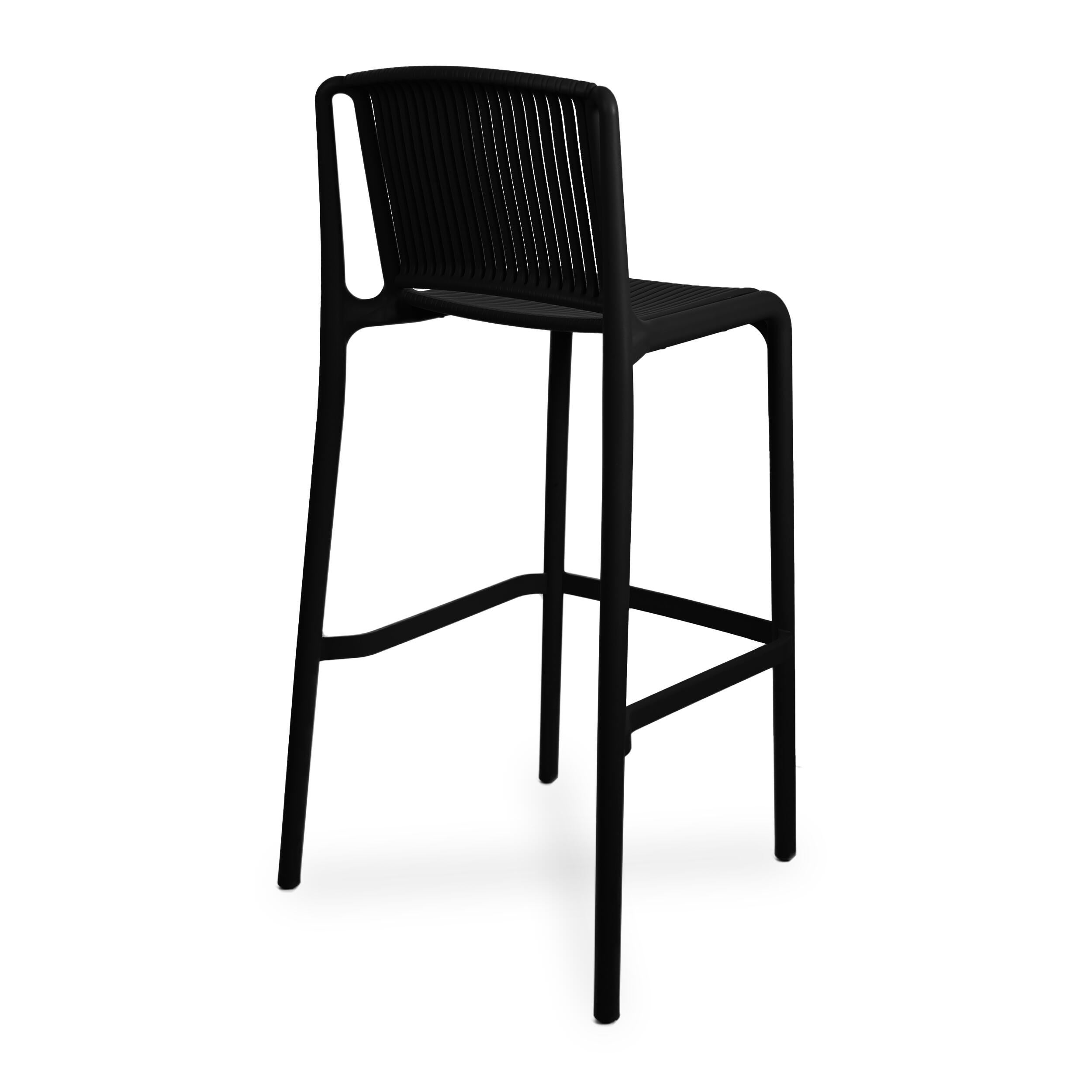 Lot de 2 tabourets de bar Morgan noir - 3