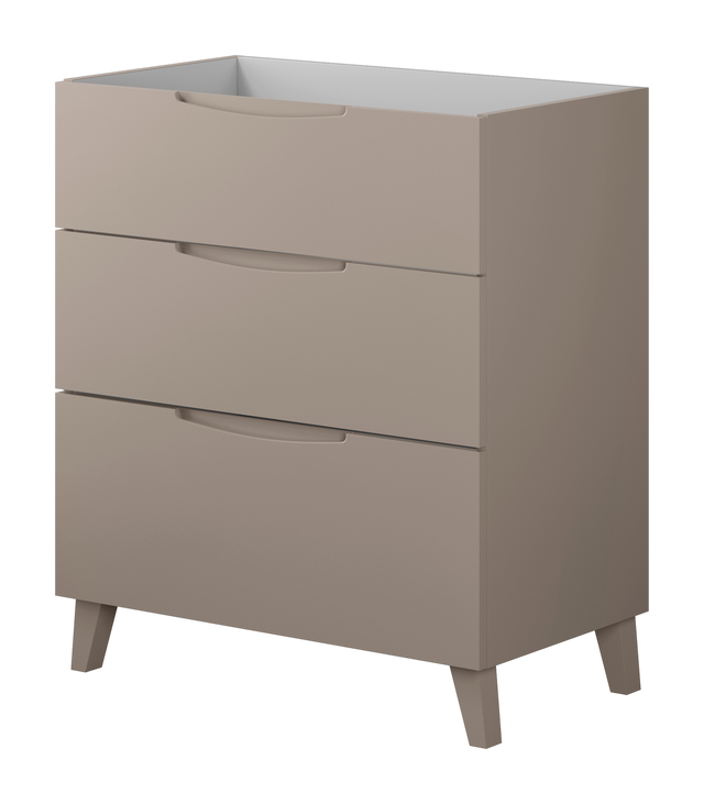 Mueble de baño New asimétrico moka 100x45 cm (lavabo no incluido)