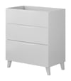 Mueble de baño New asimétrico blanco 80x45 cm (lavabo no incluido)
