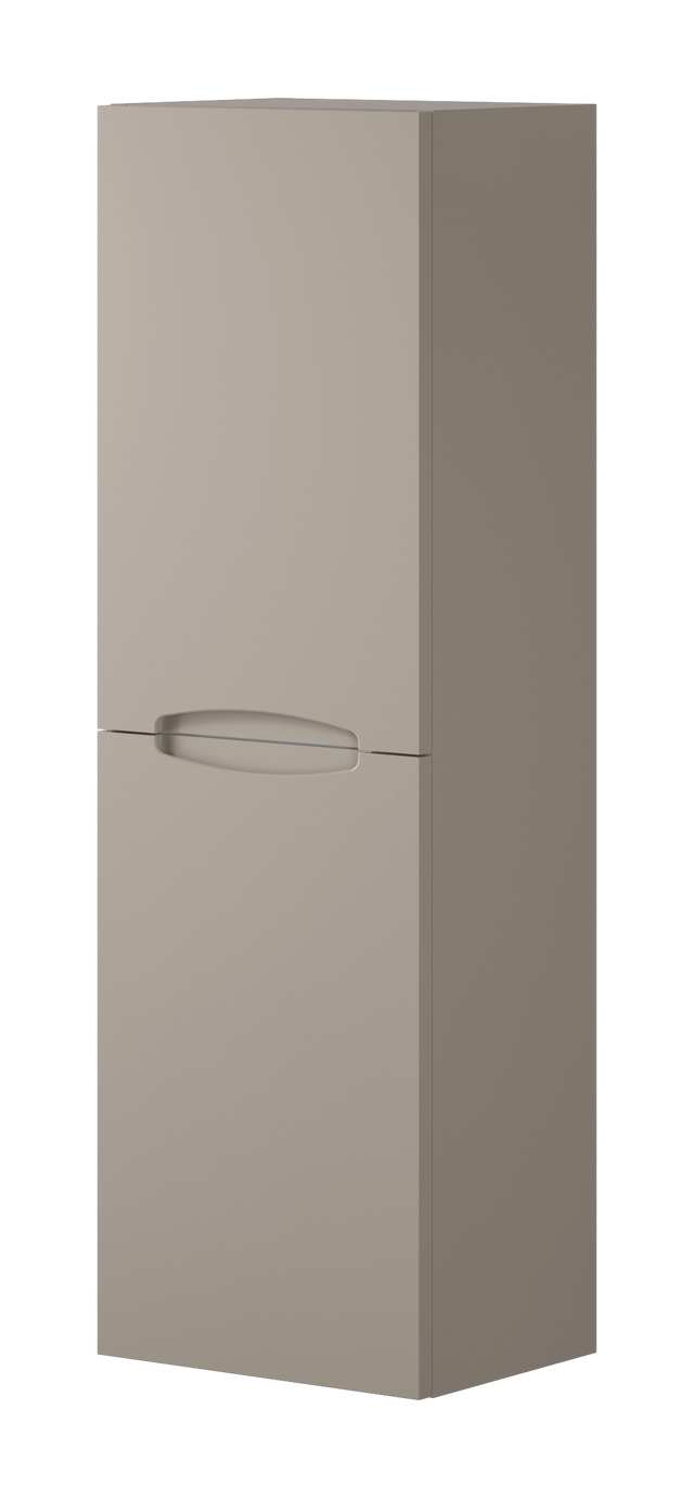 Columna de baño Asimétrico moka 35x110x27 cm