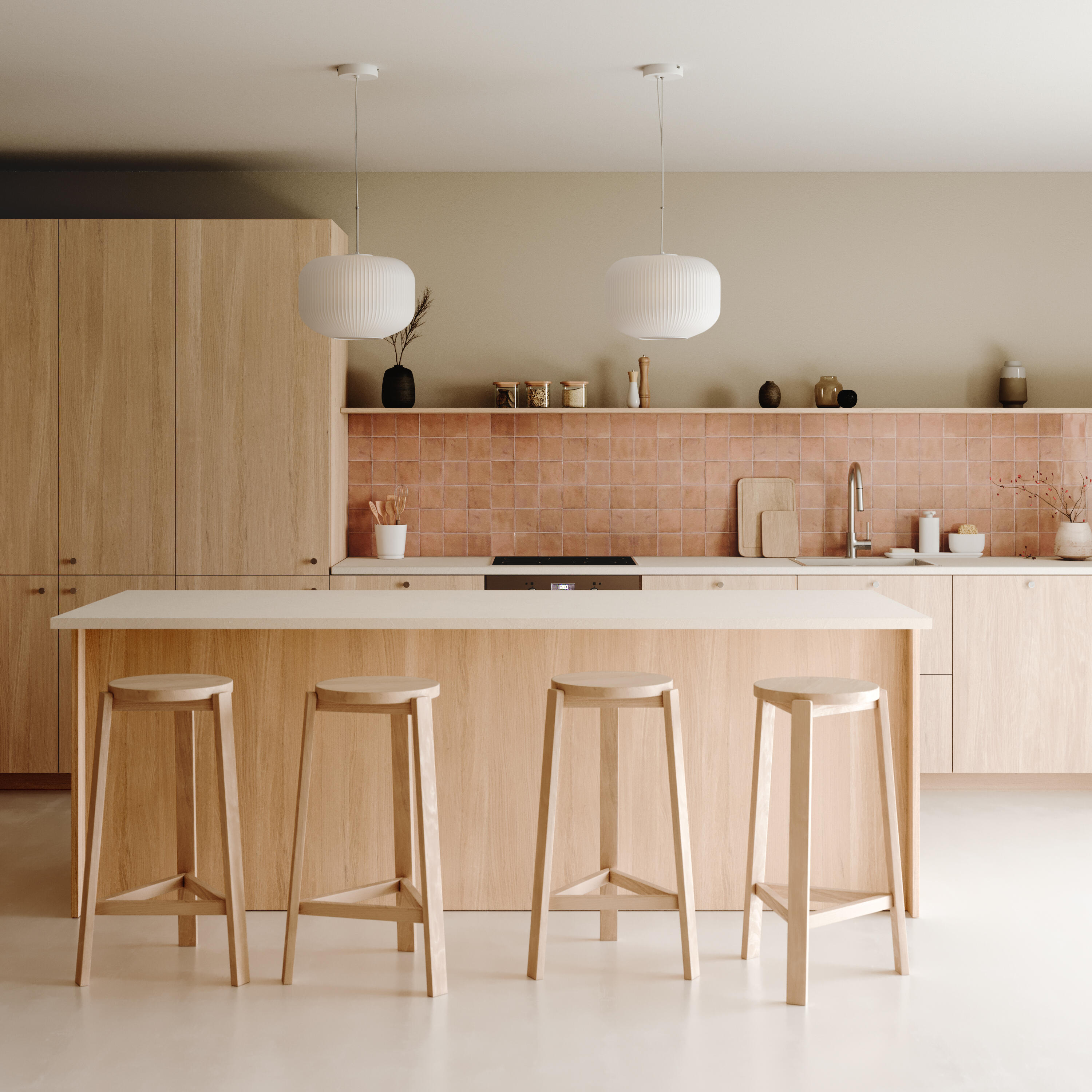 Porta de cozinha Delinia Hudson 30x77  carvalho claro - 16