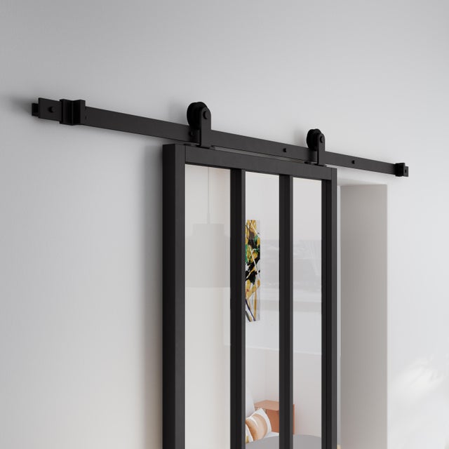 Rail coulissant Indus 2, pour porte de largeur 93 cm maximum, ARTENS