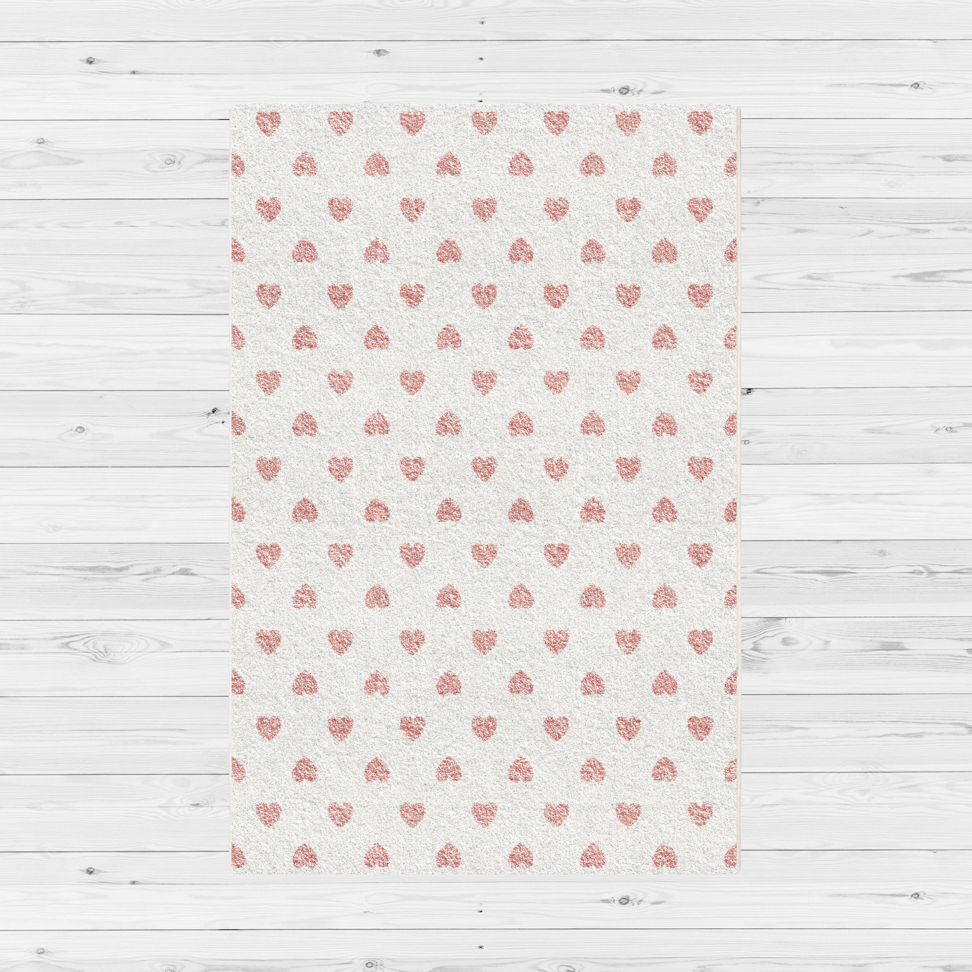 Tapis intérieur Cœur, l.100 x L.150 cm - 2