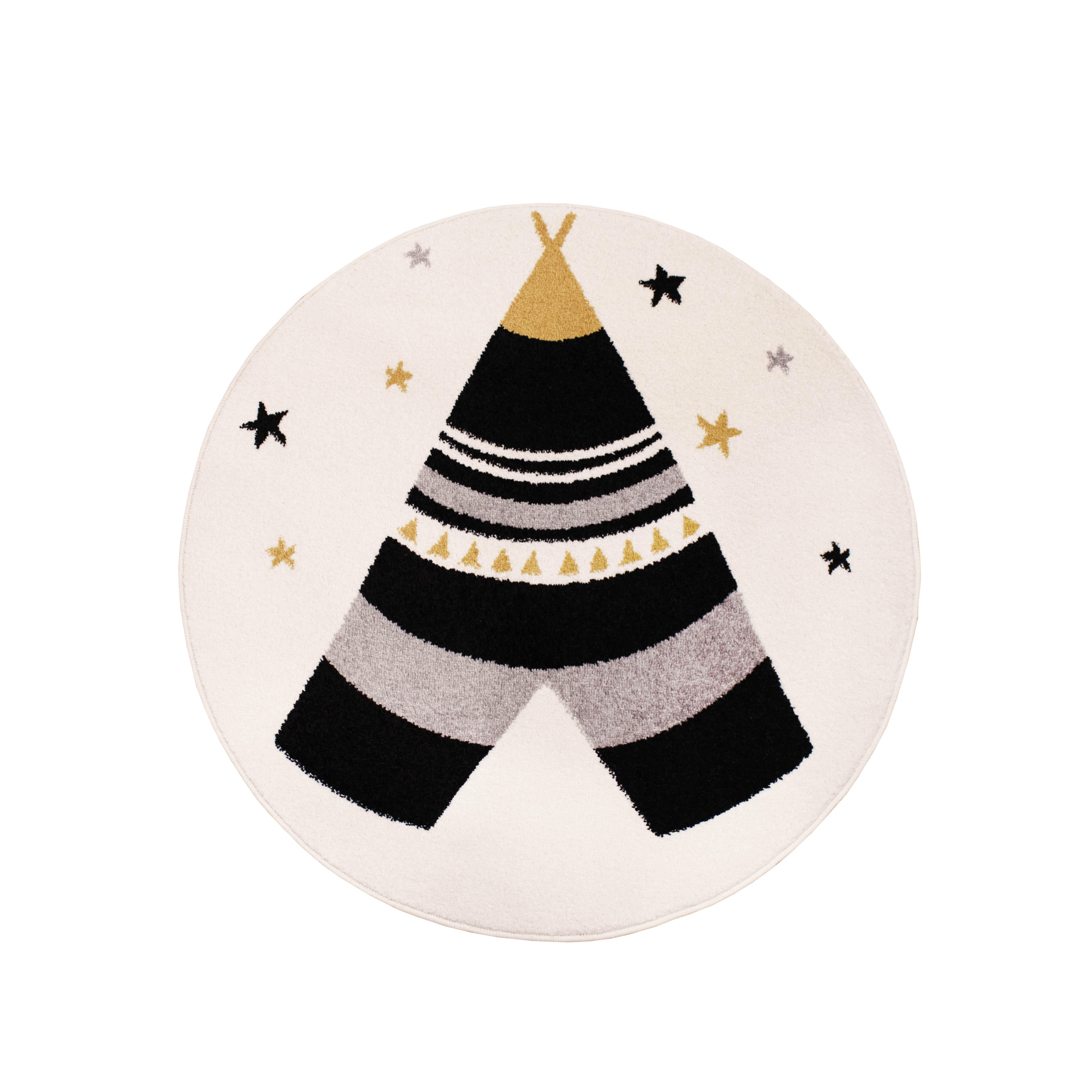 Tapis intérieur rond Tipi - 3