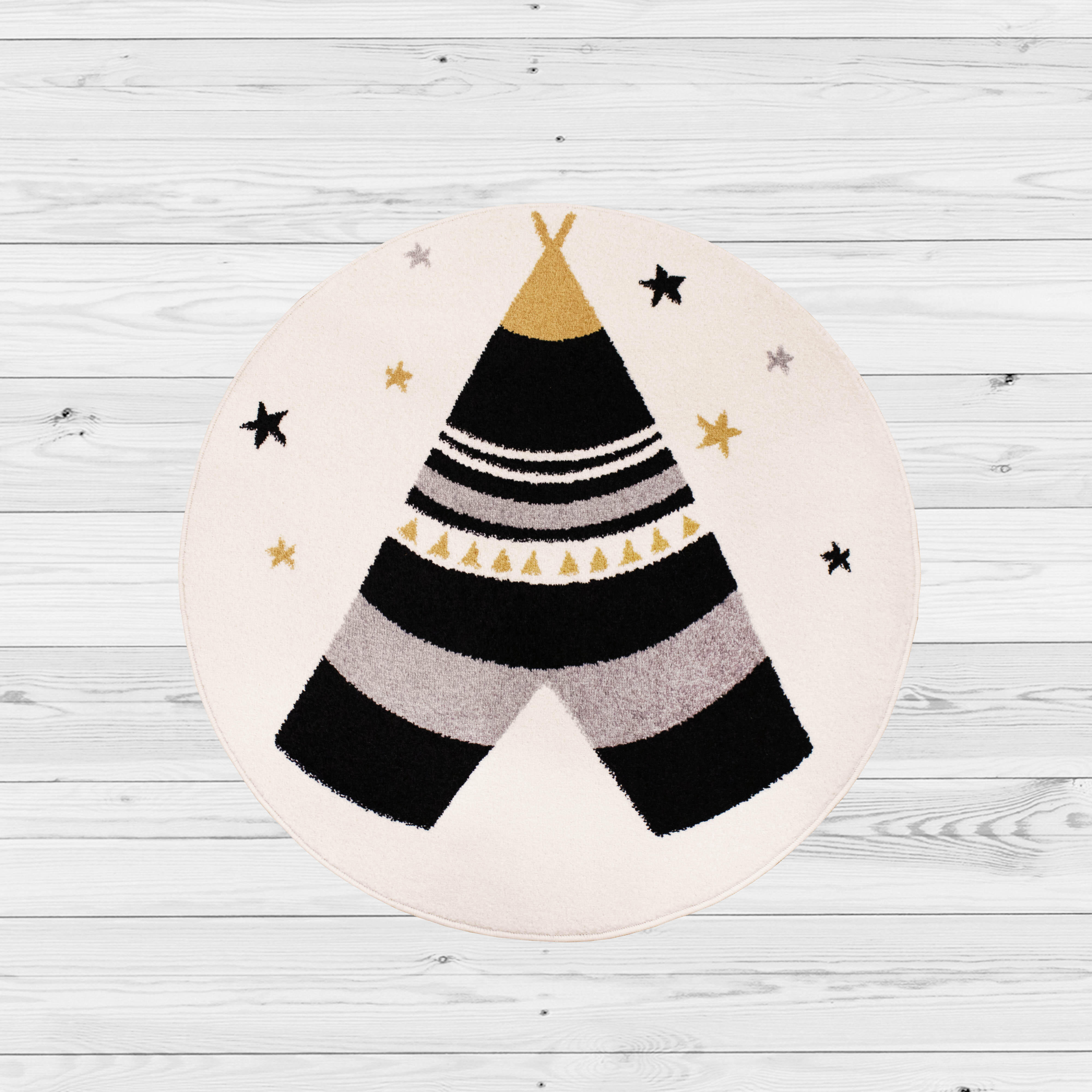 Tapis intérieur rond Tipi - 2