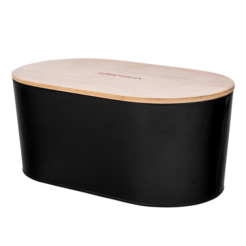 Chlebak metalowy z pokrywą bambusową Altom Design