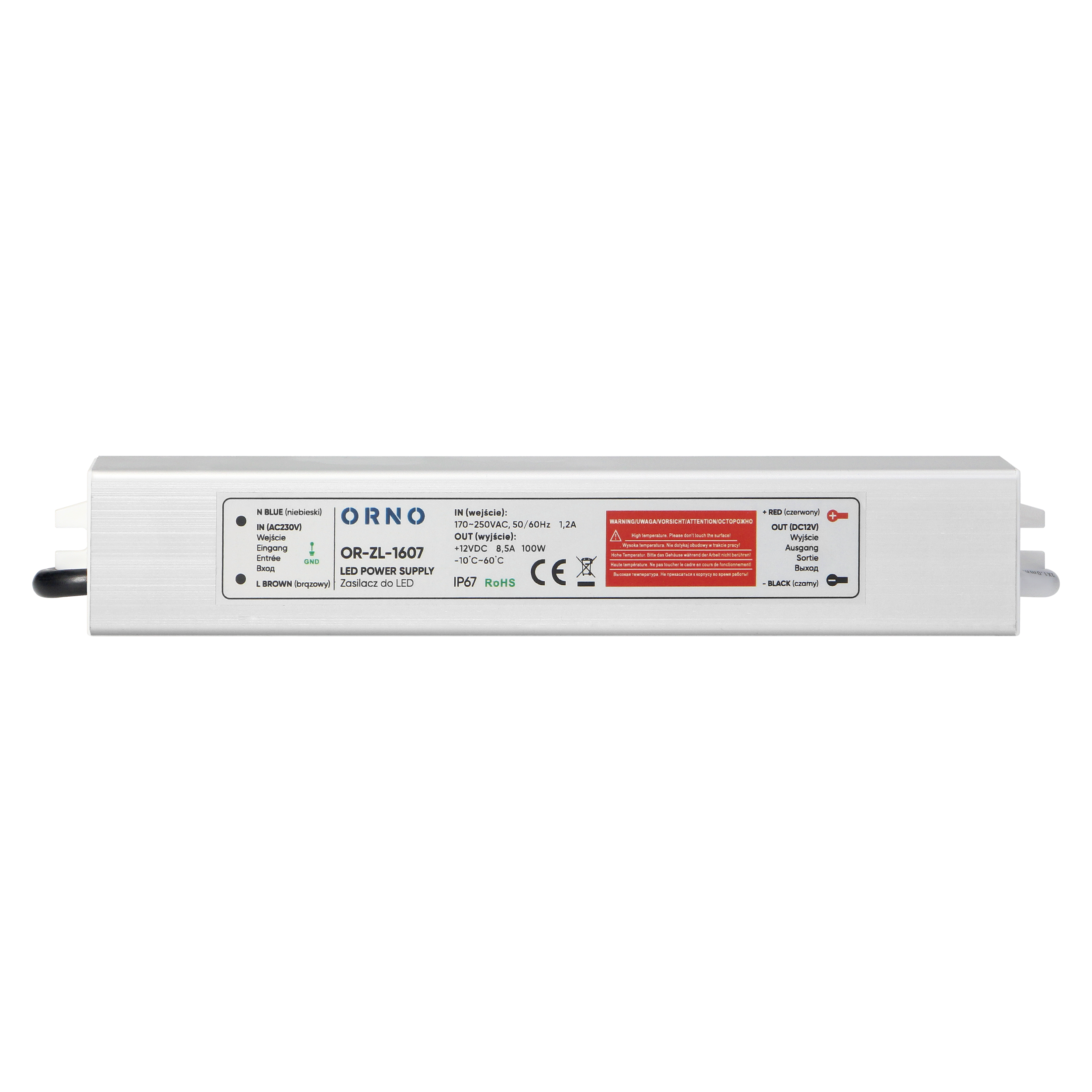 Zasilacz do LED 12 V 100 W IP67 OR-ZL-1607 ORNO - 4