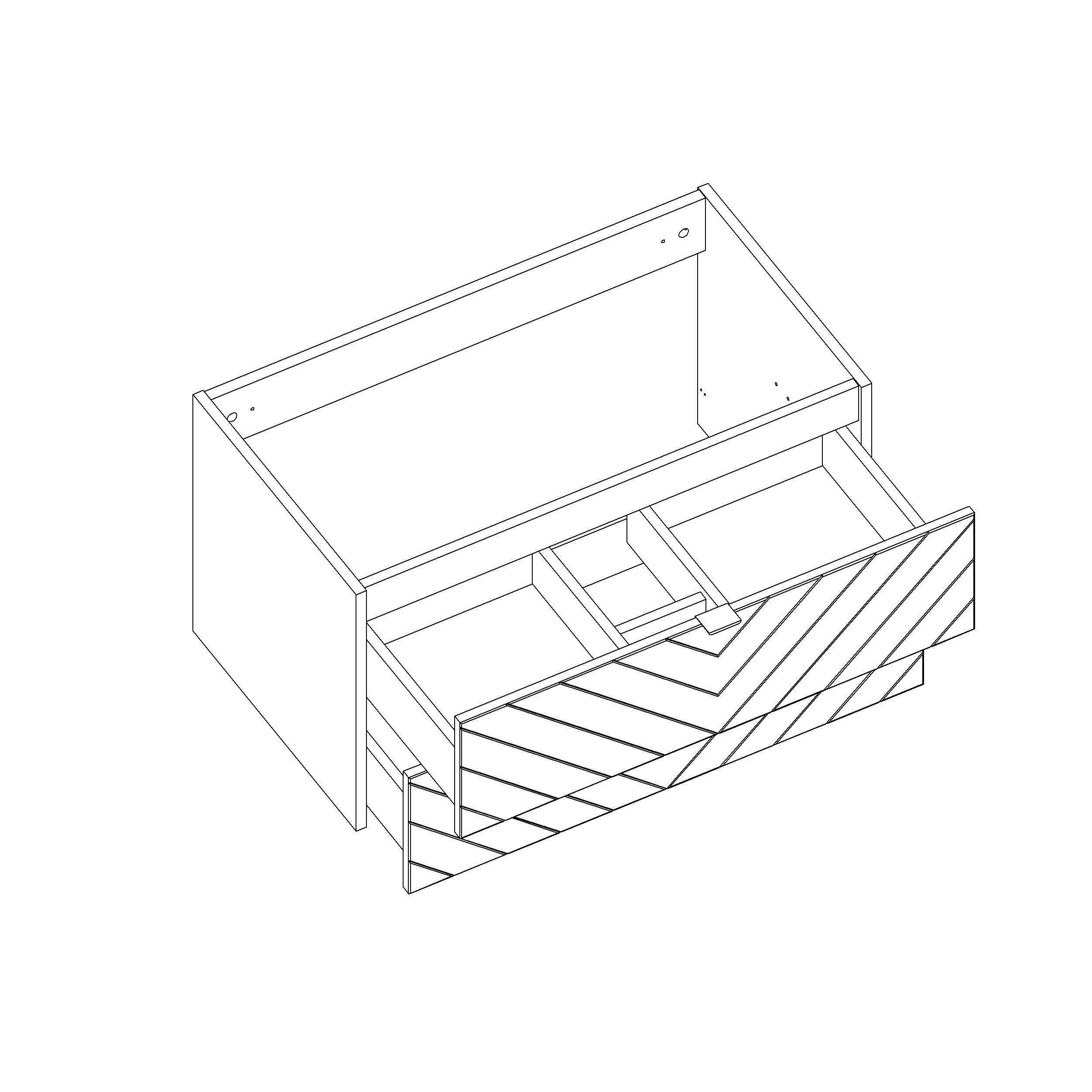 Szafka pod umywalkę Vixana 80.2x45.6x45 cm biała Mirano - 6