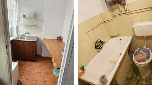 zdjęcie pomieszczeń w ośrodku w Jaworku przed remontem