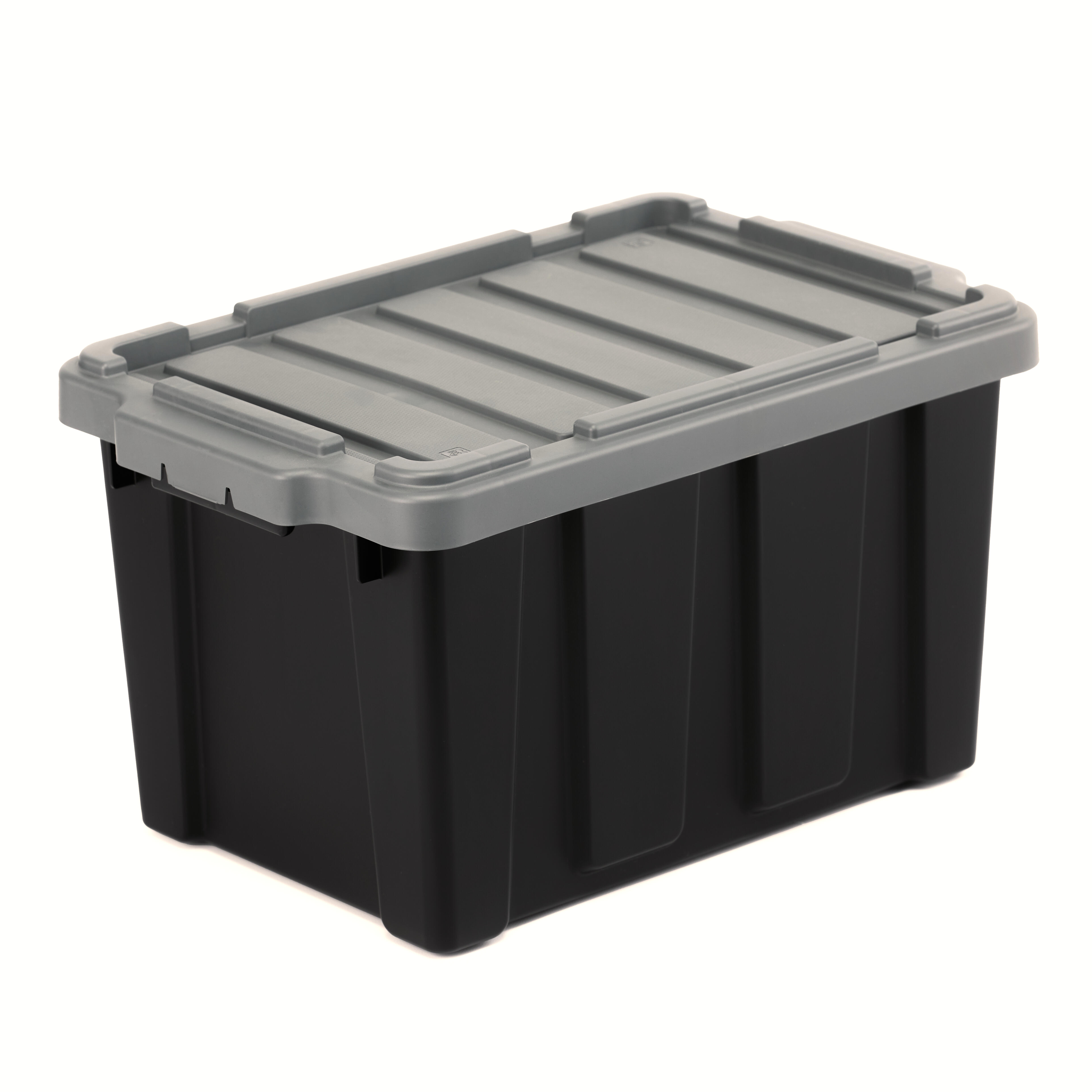 Caisse utilitaire recyclée IRIS OHYAMA noir, 21L, H.25 x l.29 x P.44.5 cm - 2