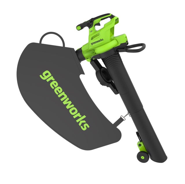Aspirateur souffleur broyeur GREENWORKS Gd48bviik4 48V + batterie