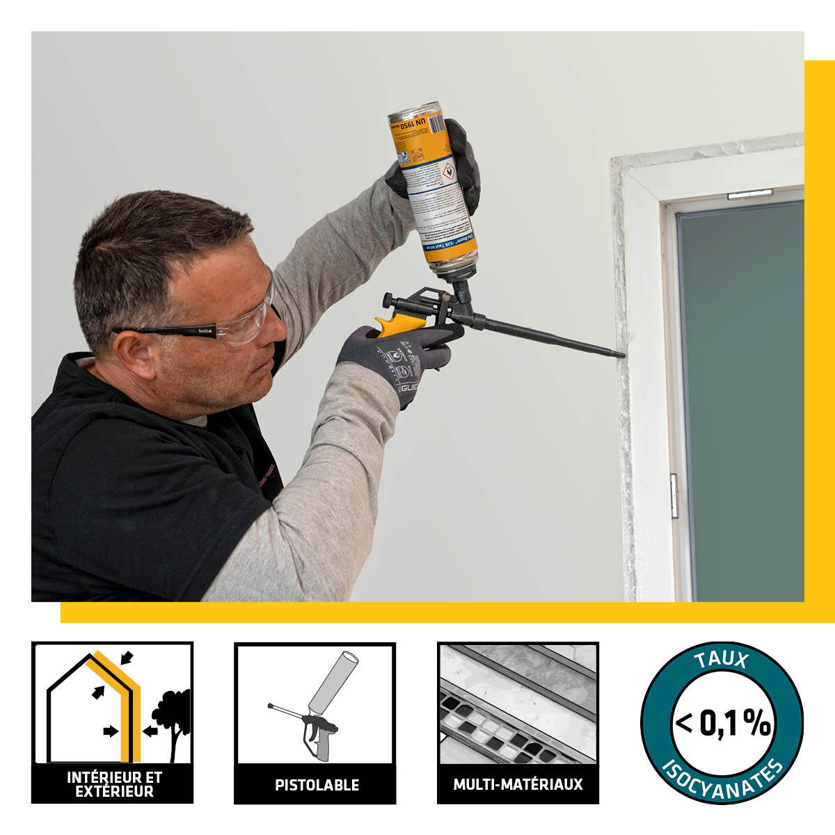 Mousse expansive SIKABOOM gun 528, 500ml - 4