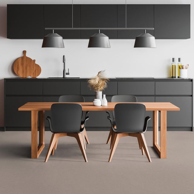 Pavimento vinílico a rolo Primetex Leone Powder forte Gerflor 2 mm cinza 4 m