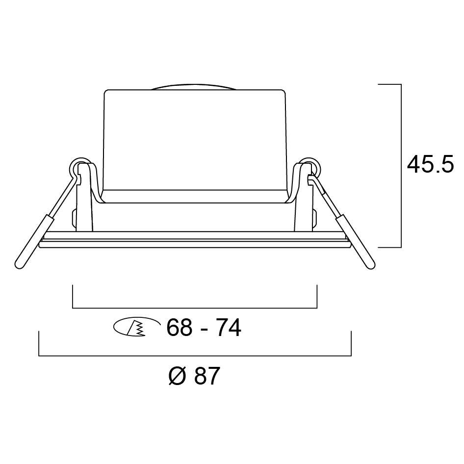 Spot LED encastrable 500lm - SYLVANIA - 2
