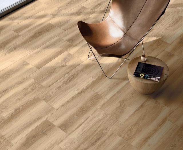 Carrelage sol intérieur effet bois l.30 x L.61 cm - Ewood beige