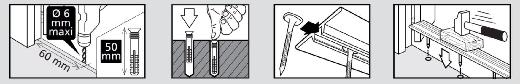 Barre de seuil aluminium titanium strié à visser L.93 x l.4,70 cm  - 4