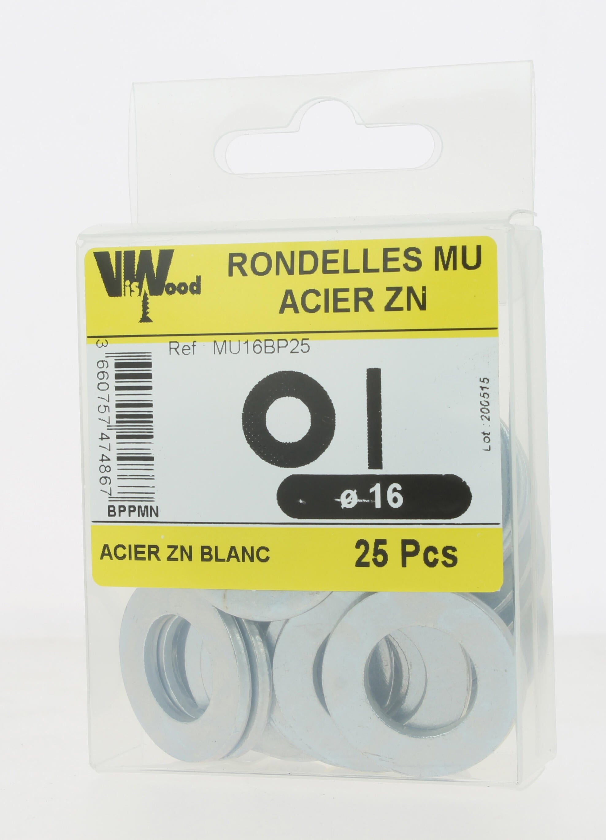 Lot de 25 rondelles moyennes ZG D.16 x 32 x 3 mm - VISWOOD - 3