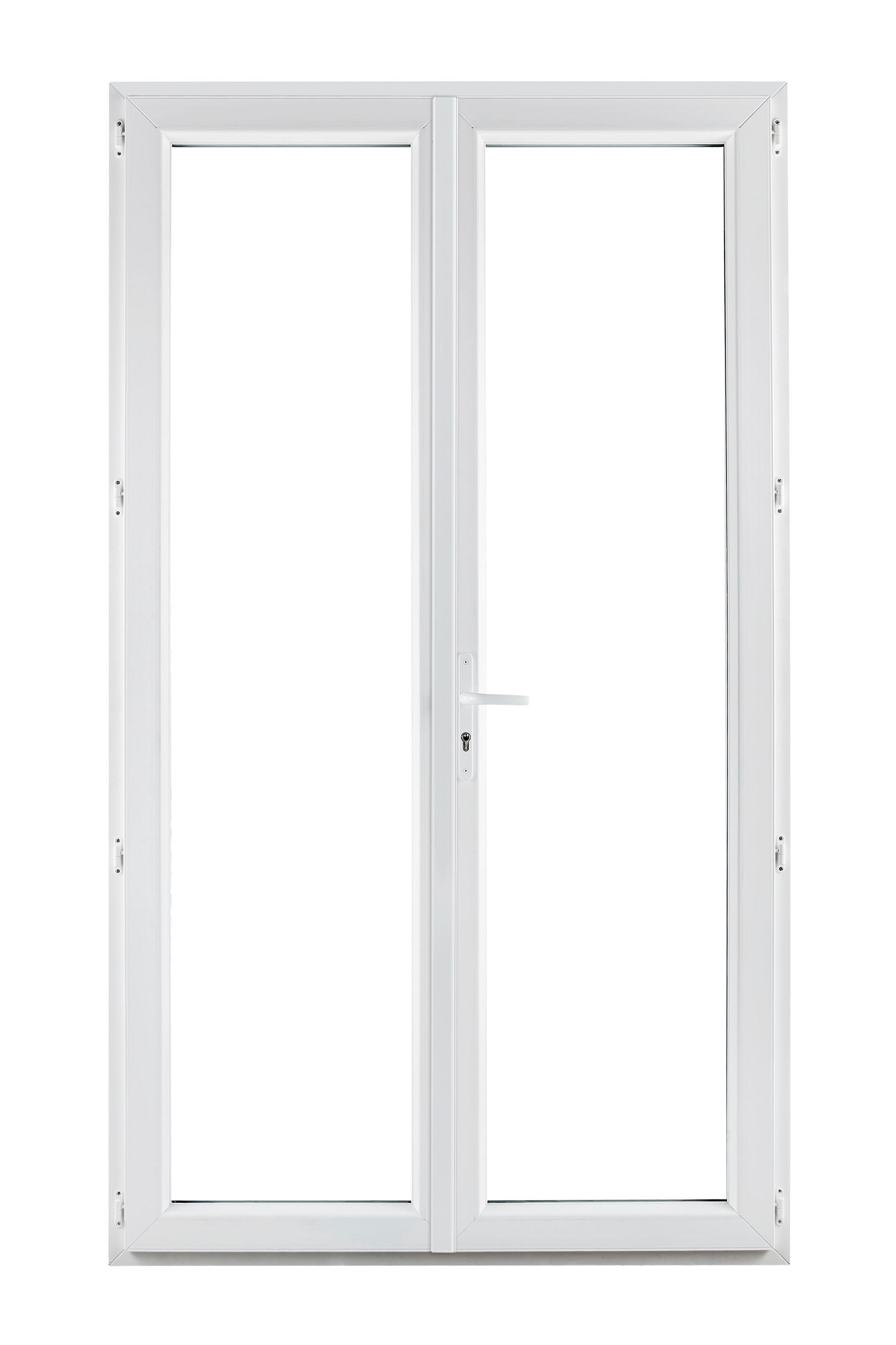 Fenêtre PVC H.215 X L.120 cm ouvrant à la française 2 vantaux tirant droit anthracite - 9