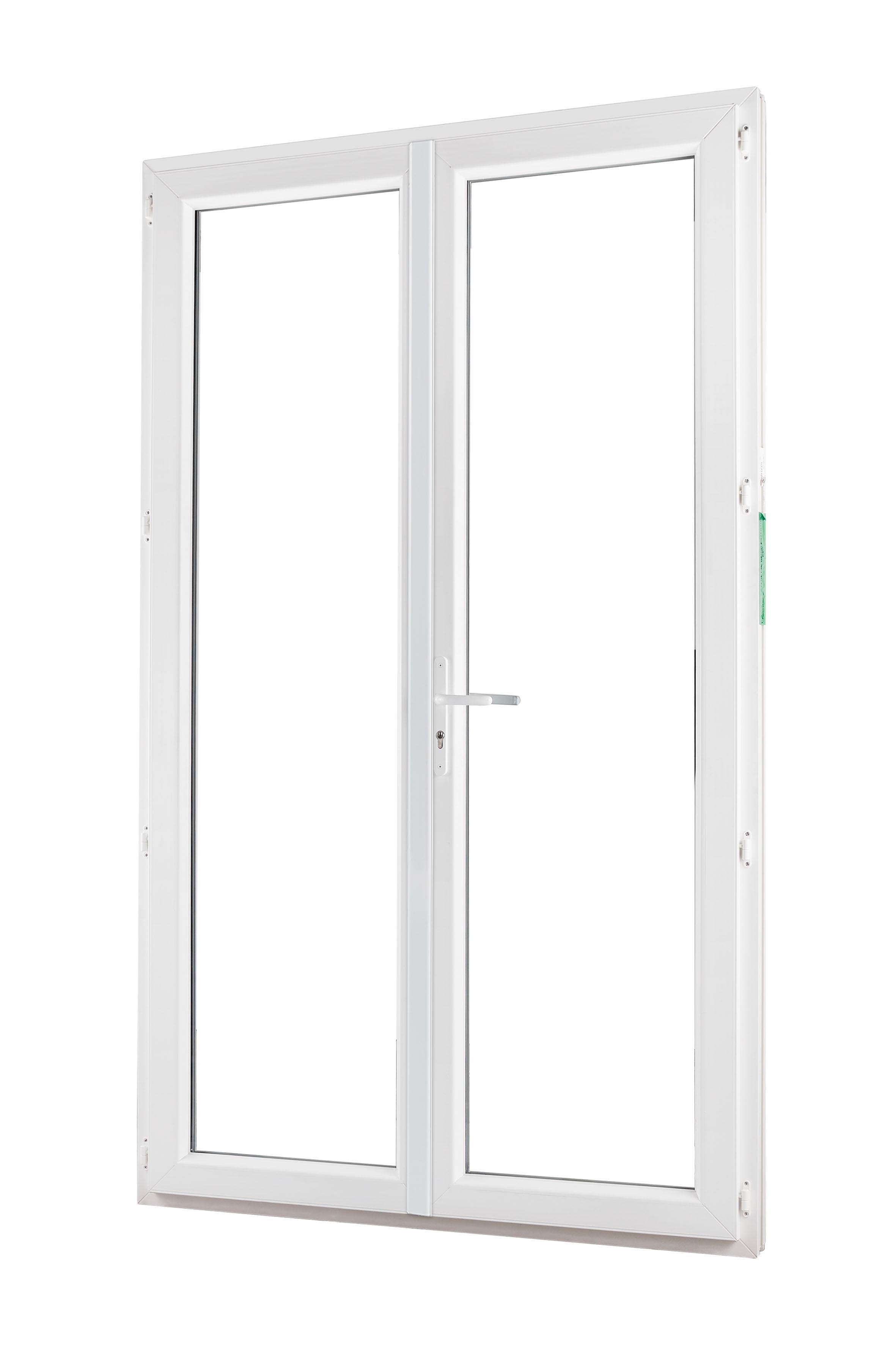 Fenêtre PVC H.215 X L.120 cm ouvrant à la française 2 vantaux tirant droit anthracite - 8
