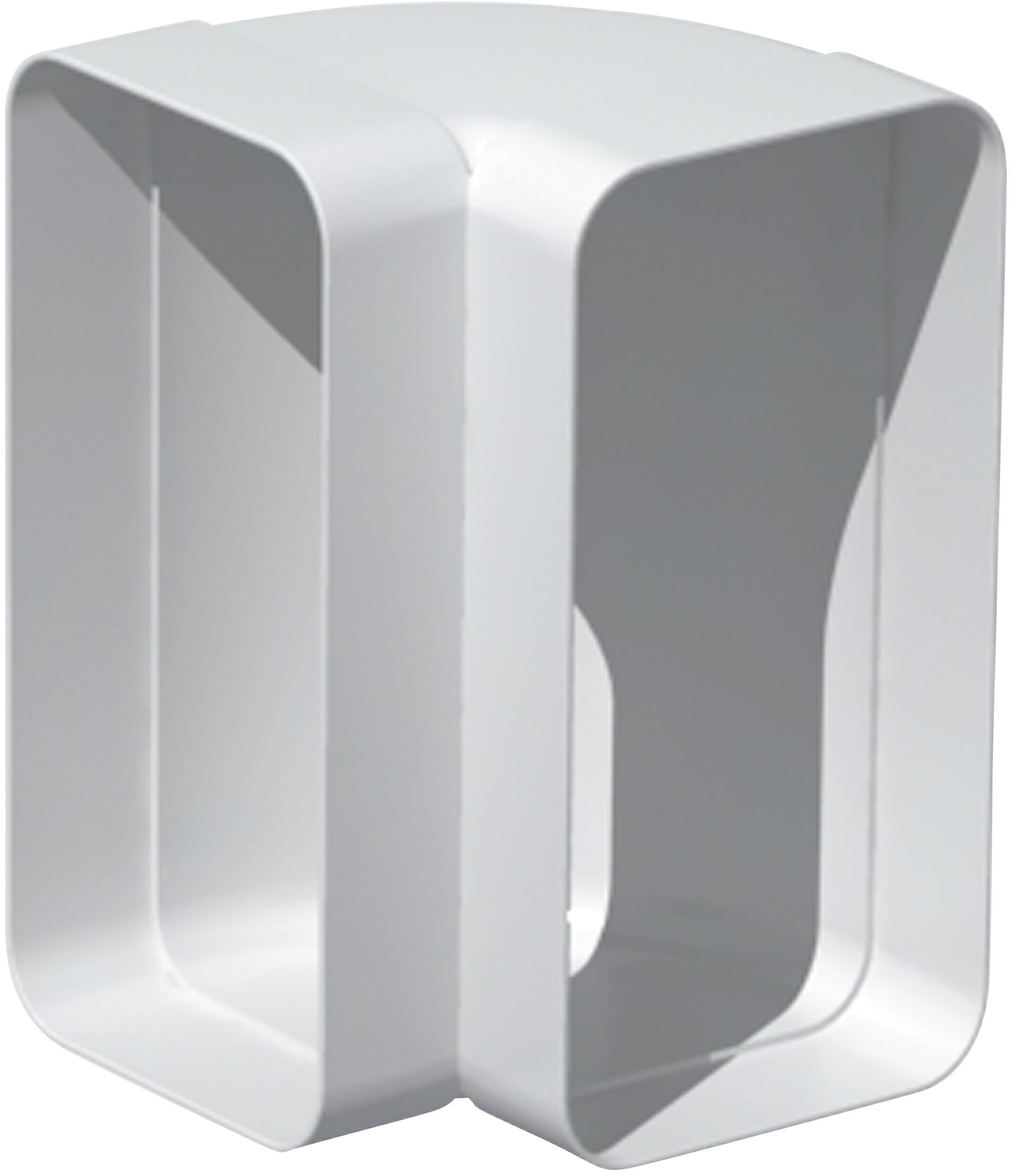 Coude 90° vertical PVC rectangulaire 55 x 220 mm - S&P - 2