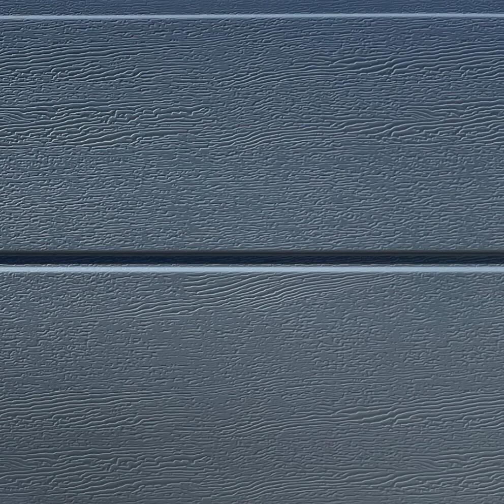 Porte de garage sectionnelle prémontée Motorisée rainures horizontales H.200 x l.240 Gris  - 8