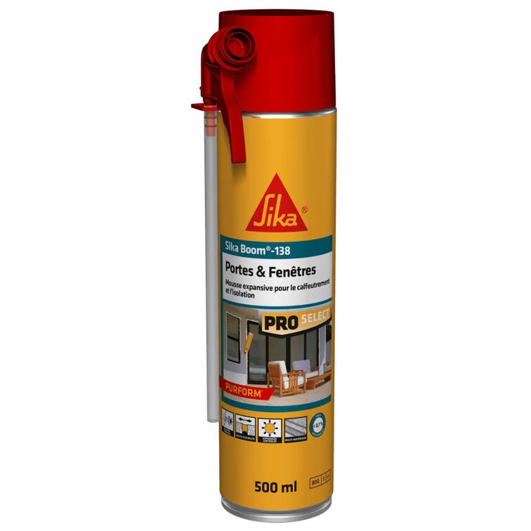 Mousse polyuréthane expansive SIKABOOM Portes et fenêtres 500ml - SIKA - 7