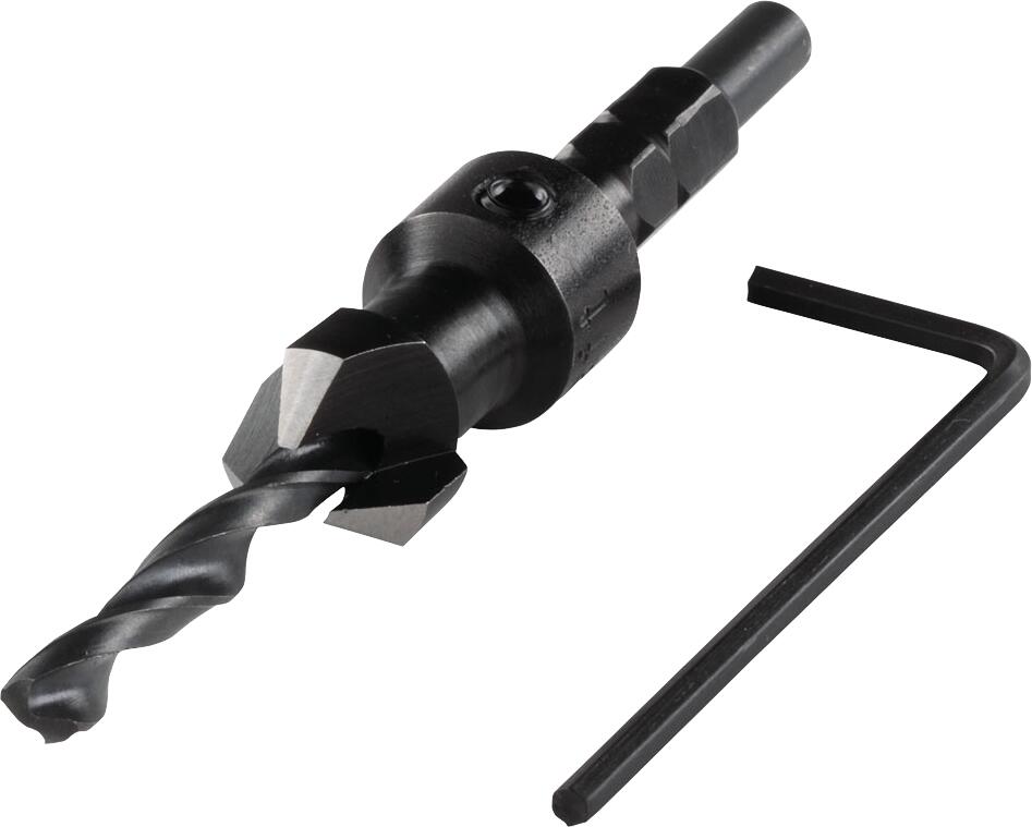 Foret fraisoir HSS 6 pans Diam.4,5 x L.12 mm - WOLFCRAFT - 2