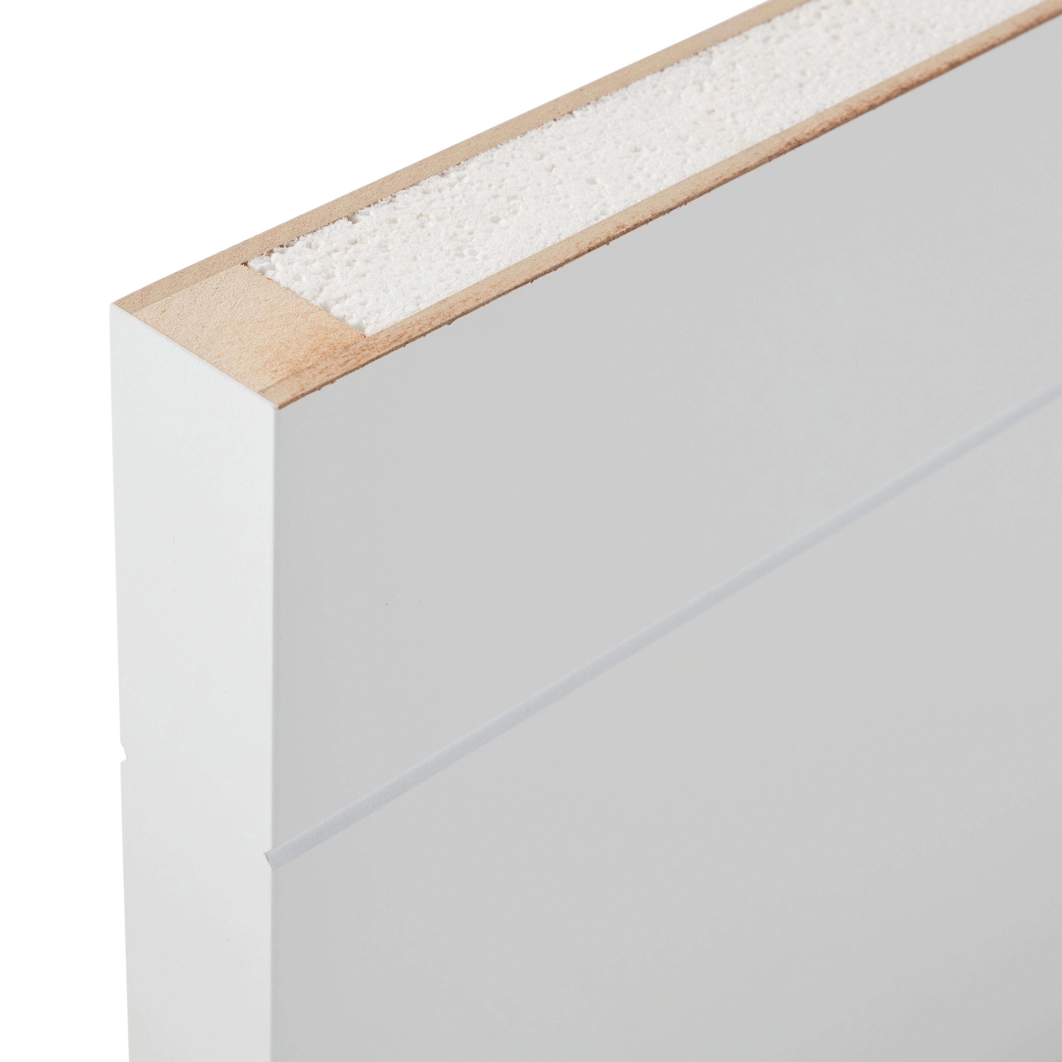 Bloc-porte Milan laqué Larg.83 cm poussant droit pleine Huiss.52 à 90 mm fin de chantier - 6
