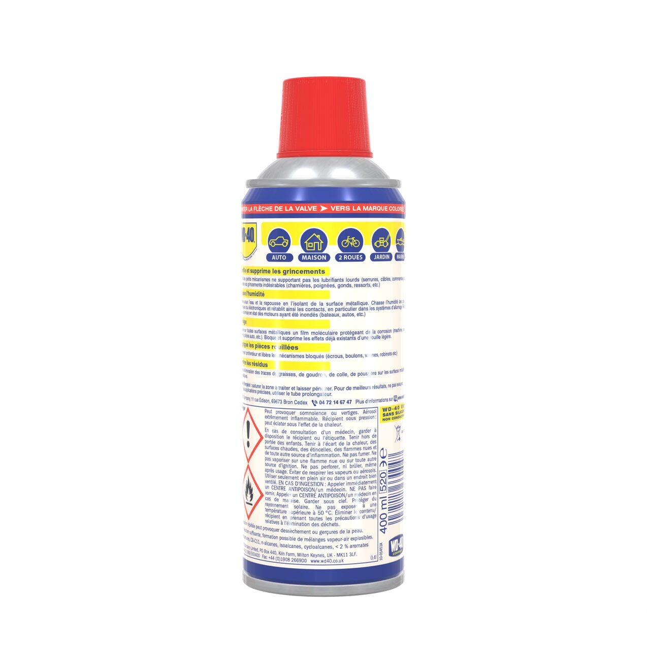 Dégrippant lubrifiant multifonction 400 ml - WD-40 - 2
