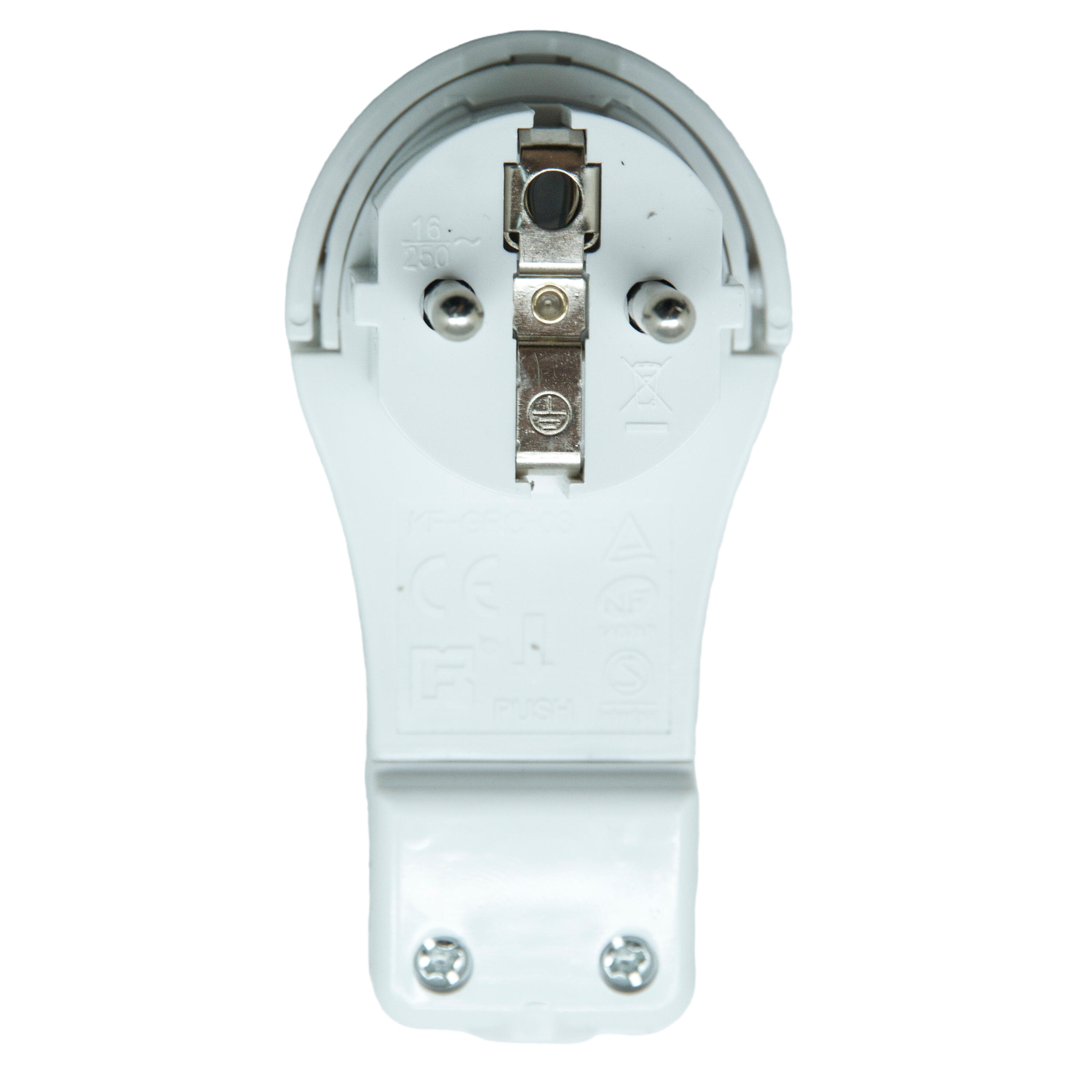 FICHE MALE 2P+T EXTRA PLATE 16A Blanc - 3