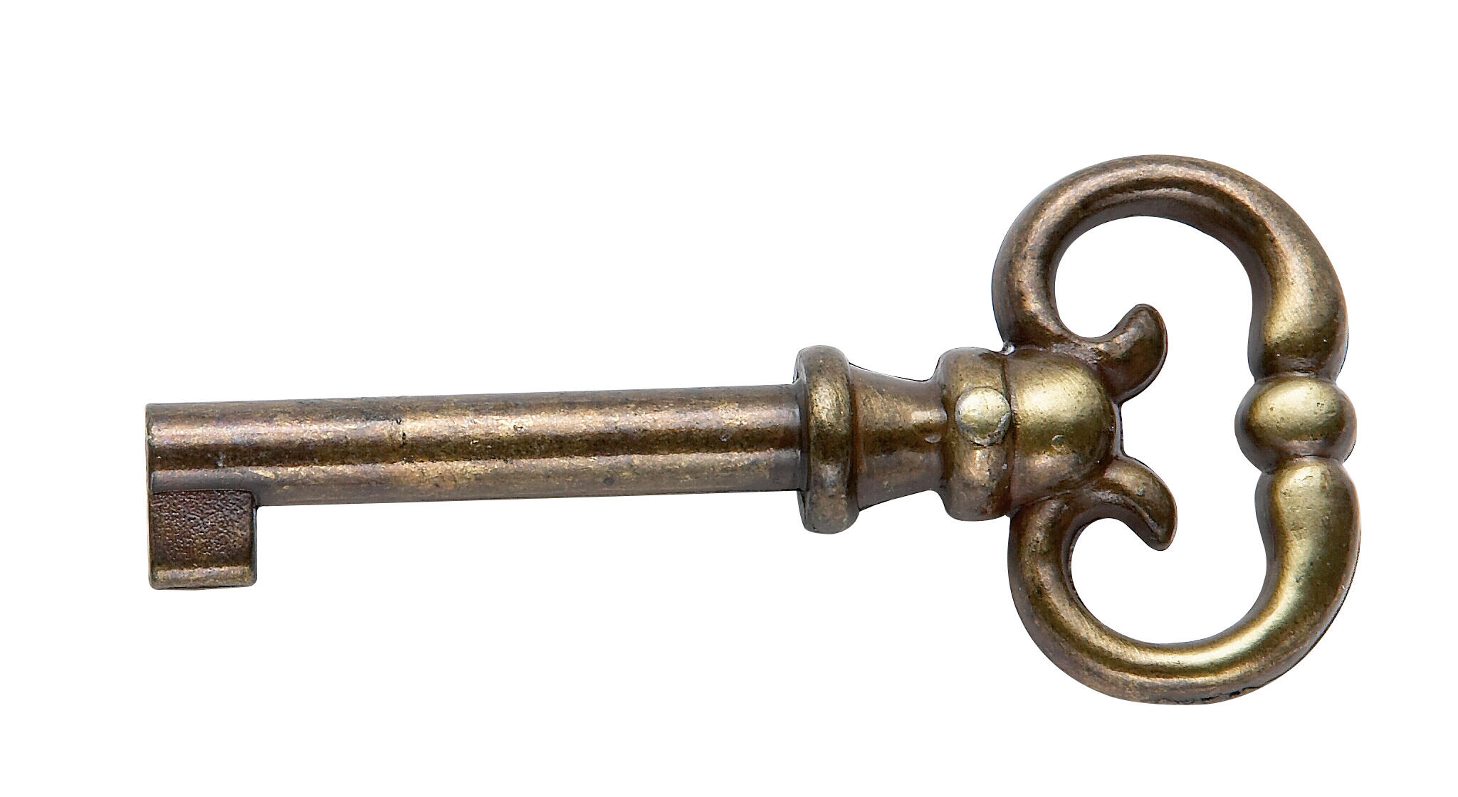 Poignée de meuble en forme de clé antique - 2